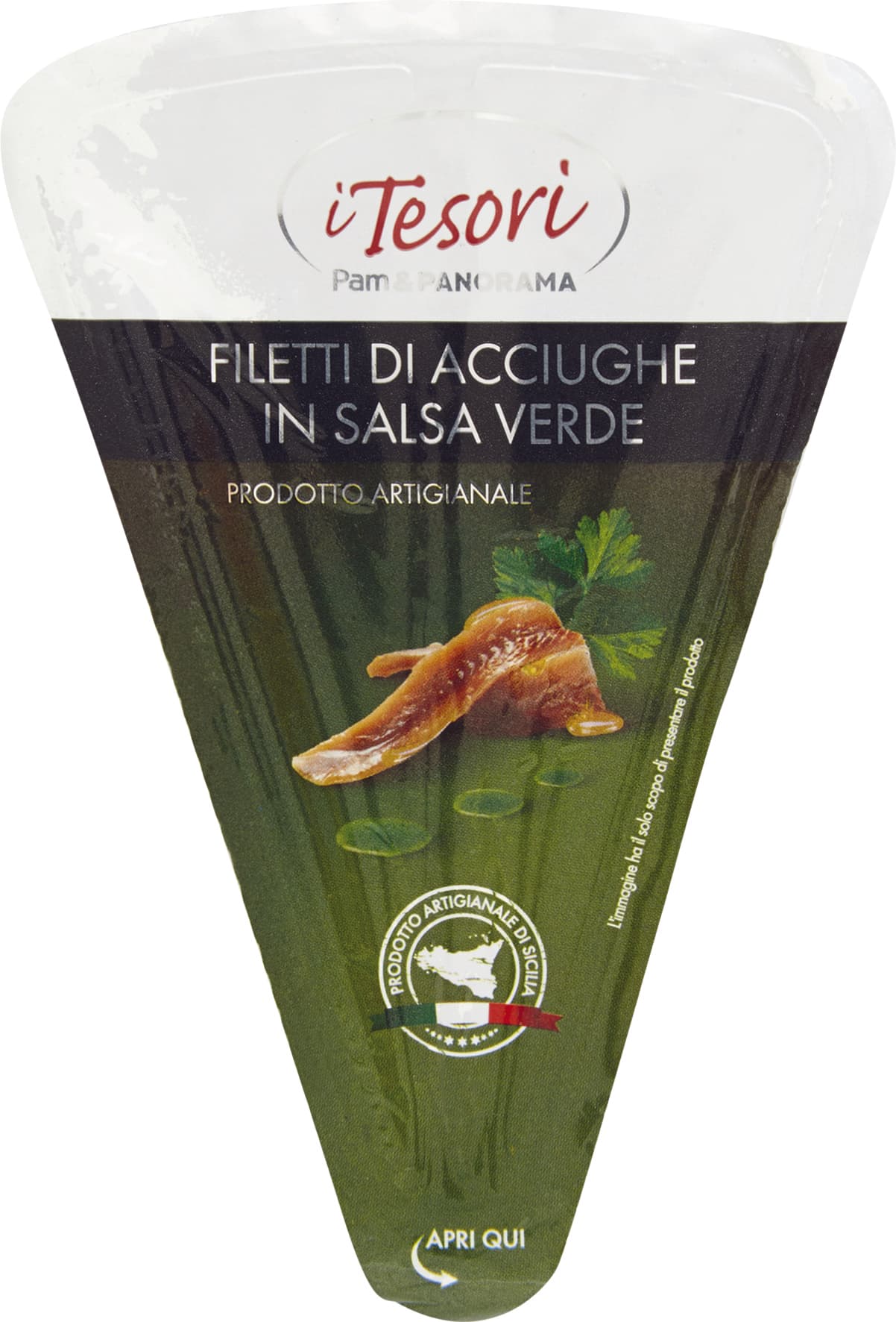 I TESORI Filetti di Acciughe in Salsa Verde 80 g – immagine 1