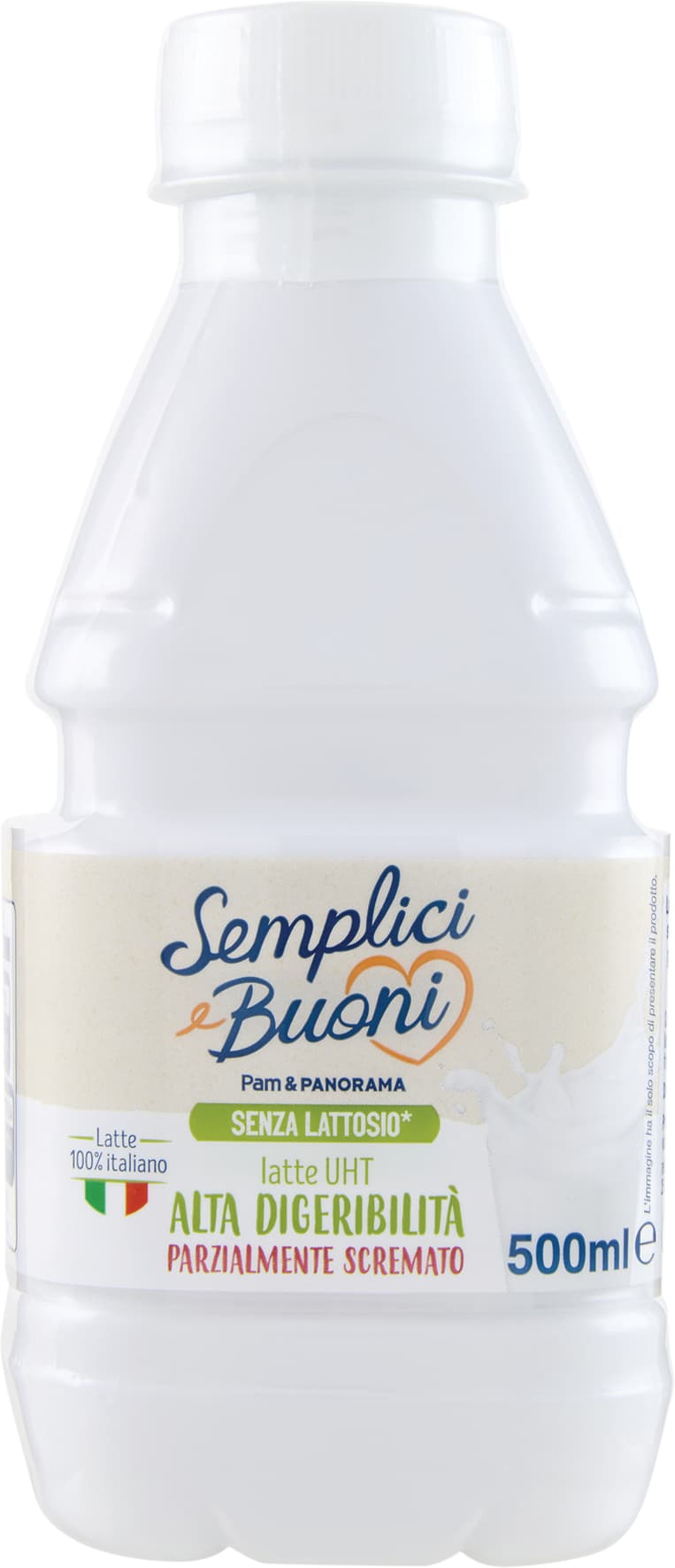 SEMPLICI E BUONI Senza Lattosio latte UHT Alta Digeribilità Parzialmente Scremato 500 ml – immagine 1