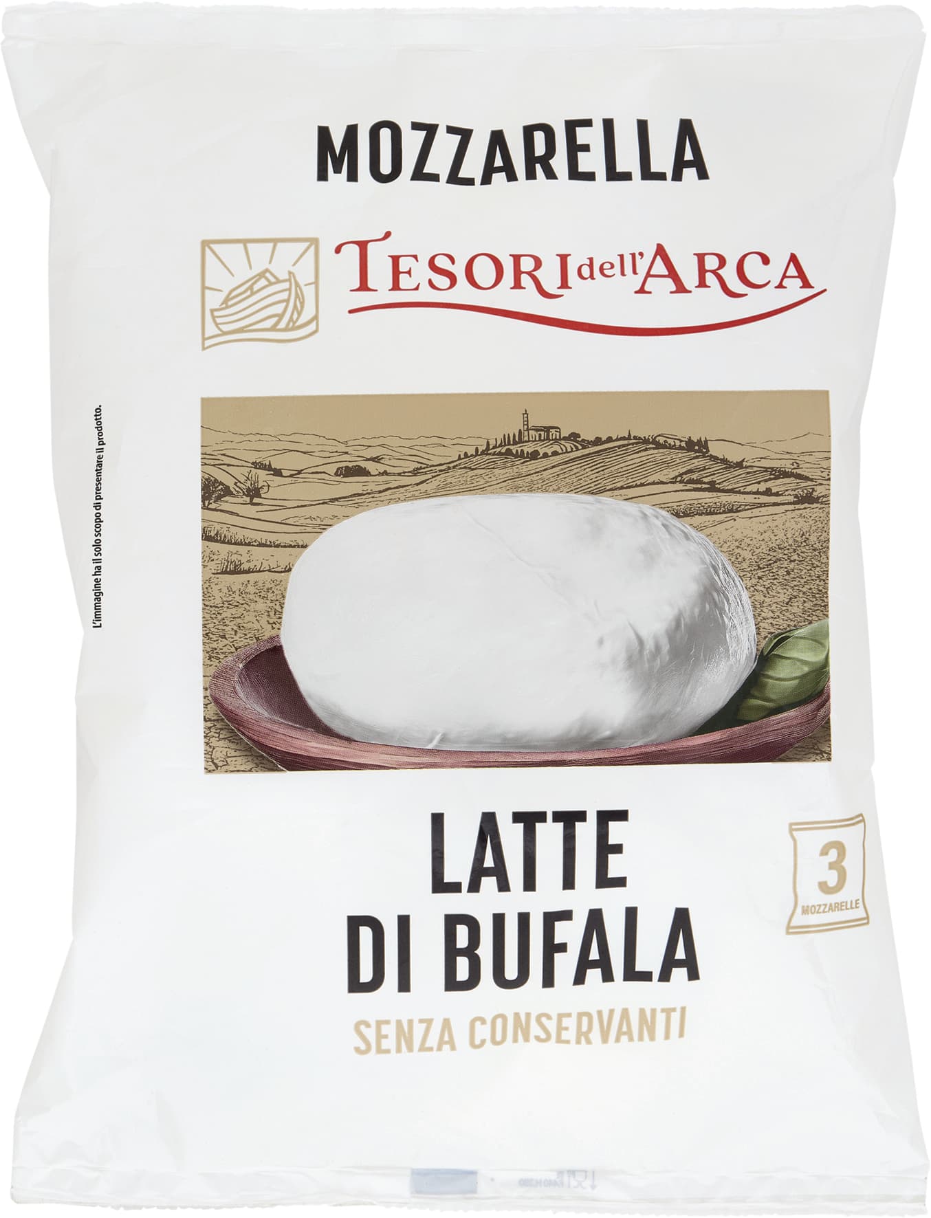 TESORI DELL'ARCA Mozzarella Latte di Bufala 3 x 100 g – immagine 1