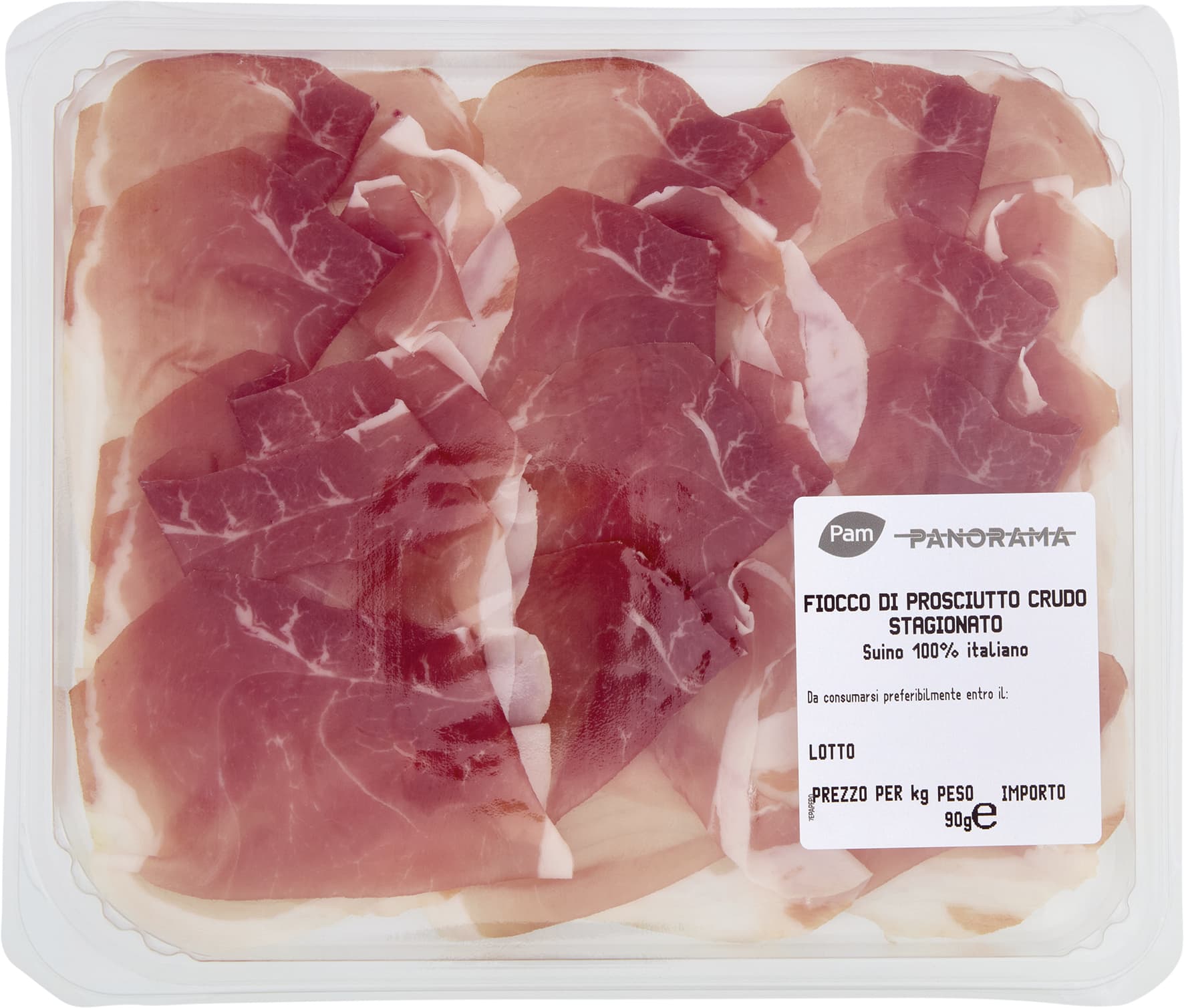 PAM PANORAMA Fiocco di Prosciutto Crudo Stagionato 100 g – immagine 1