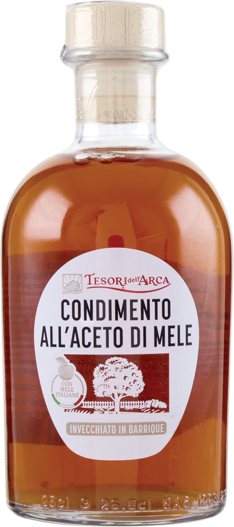 TESORI DELL'ARCA Condimento all'Aceto di Mele Invecchiato in Barrique 250 ml – immagine 1