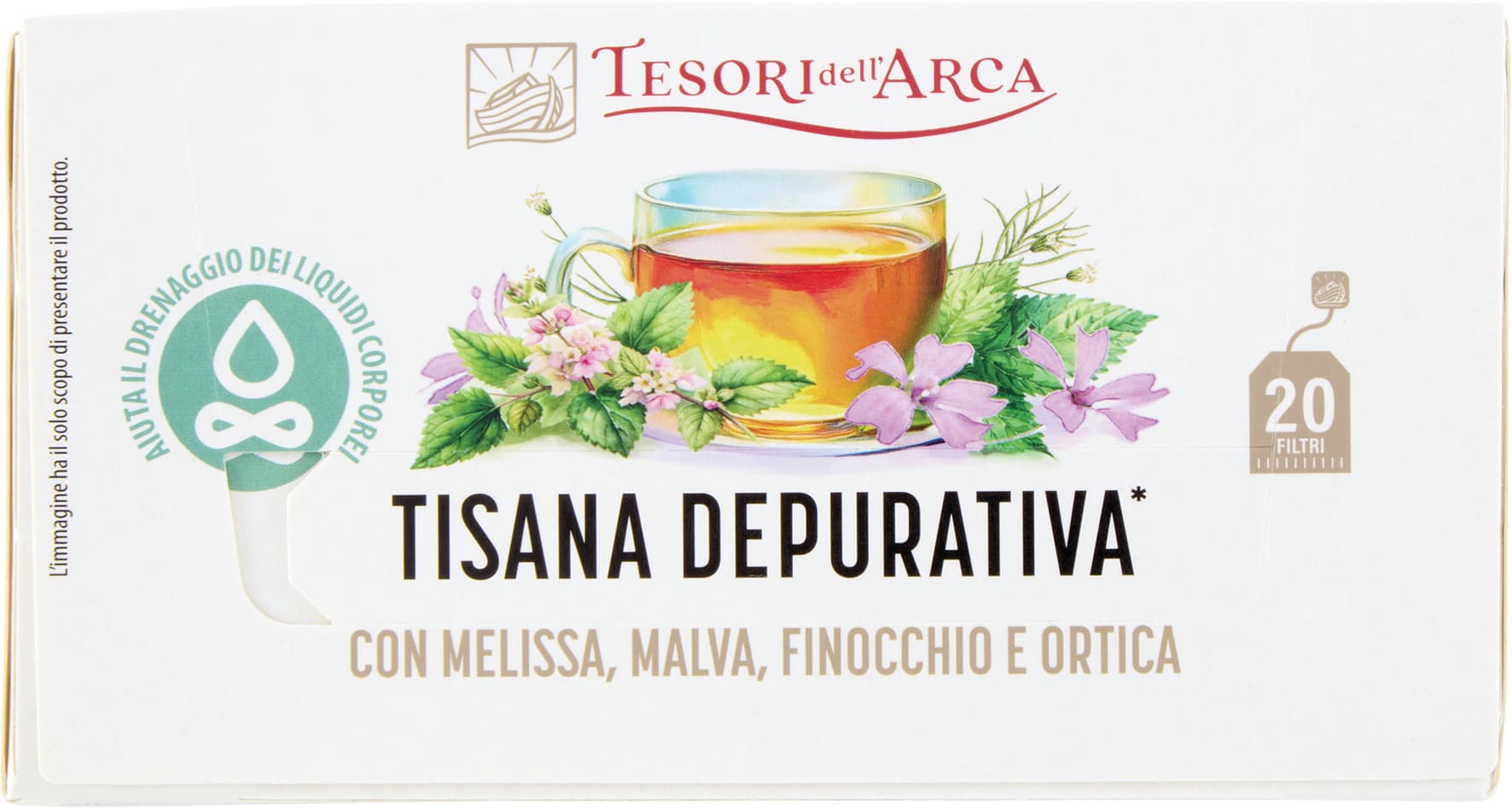 TESORI DELL'ARCA Tisana Depurativa* 20 x 1,8 g – immagine 1