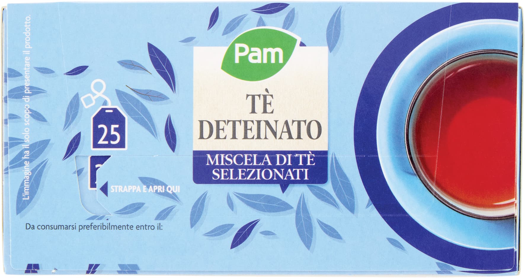 PAM Tè Deteinato 25 bustine da 1,5 g – immagine 1