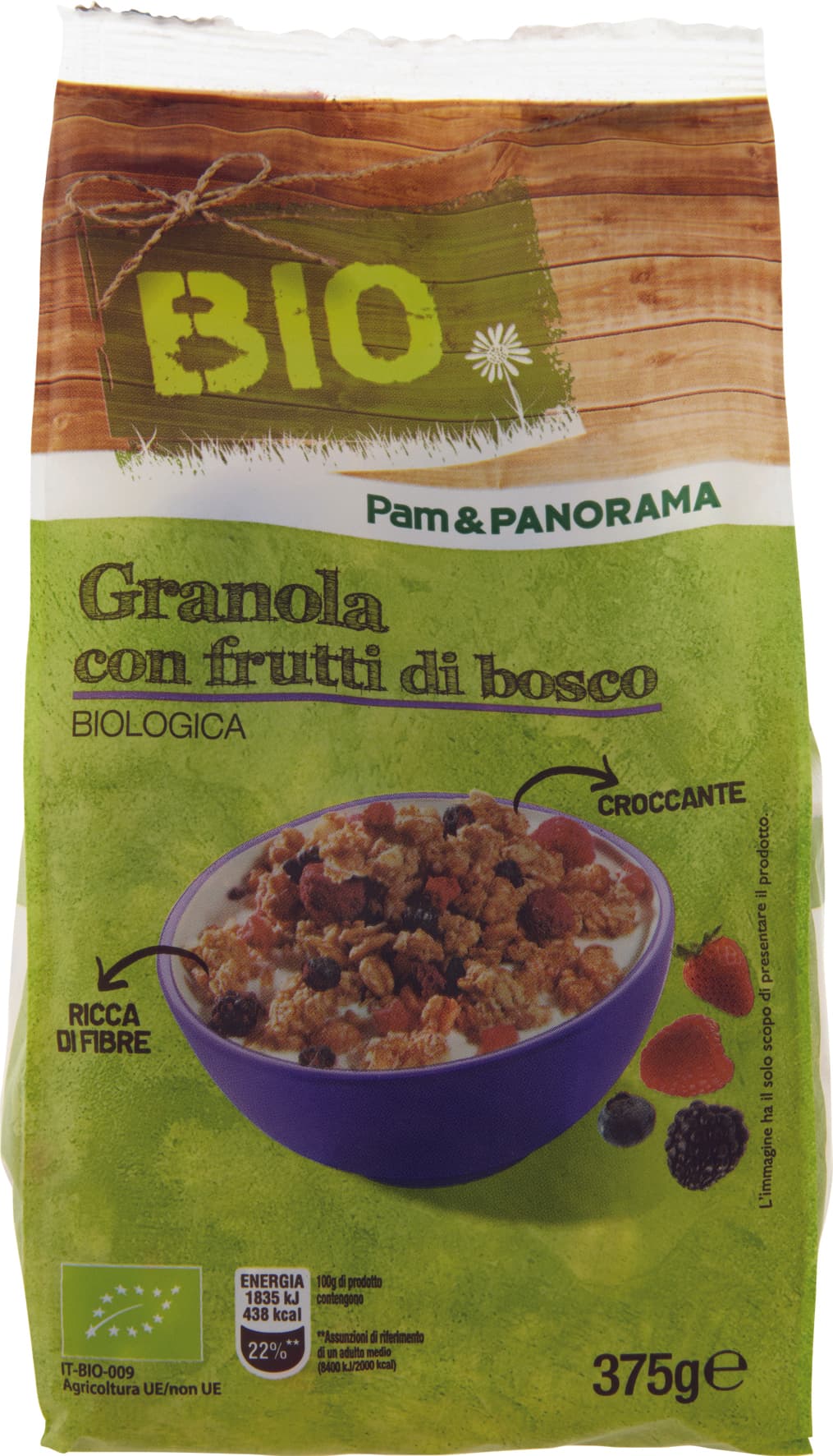 BIO Muesli croccante con frutti di bosco 375 g – immagine 1