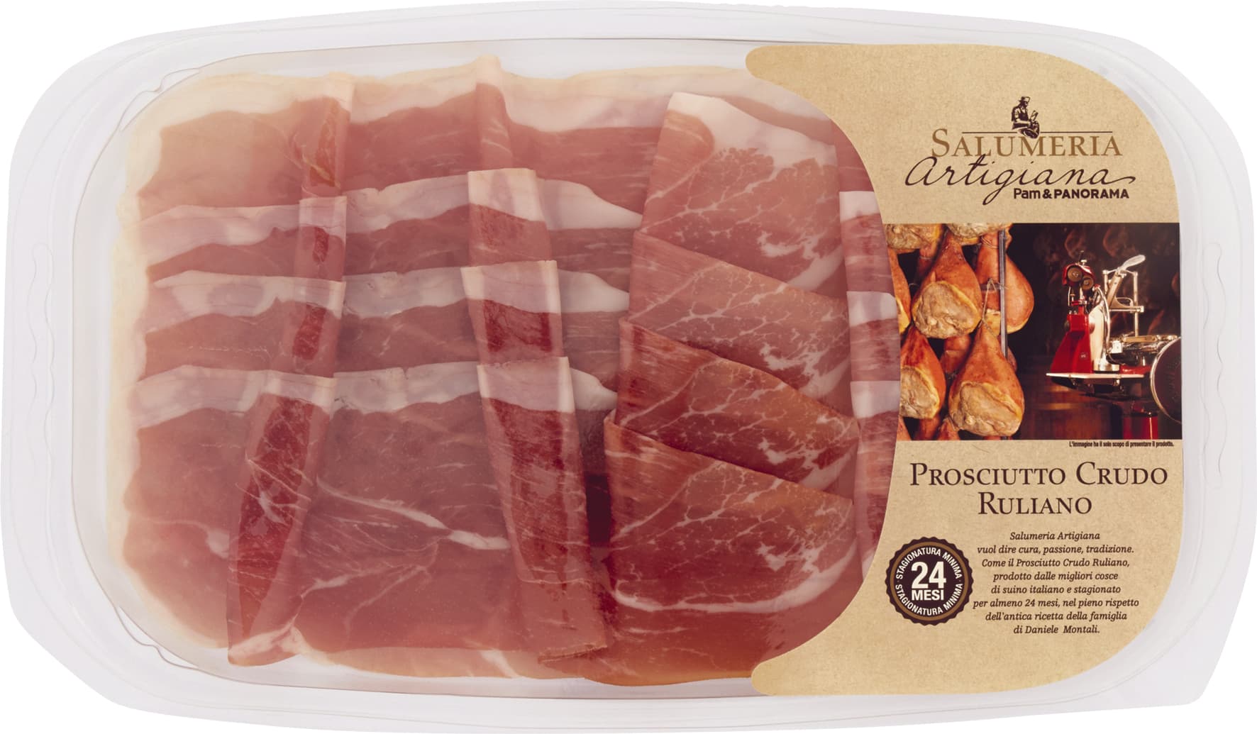 Salumeria Artigiana Prosciutto Crudo Ruliano 24 mesi 100 g – immagine 1