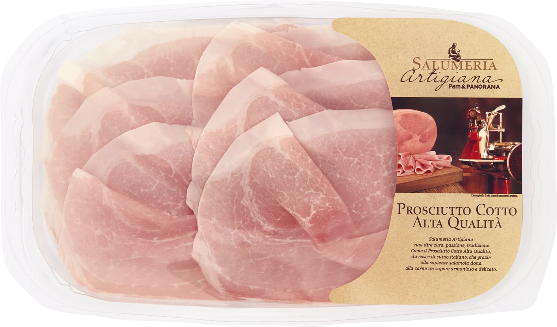Salumeria Artigiana Prosciutto Cotto Alta Qualità 120 g – immagine 1
