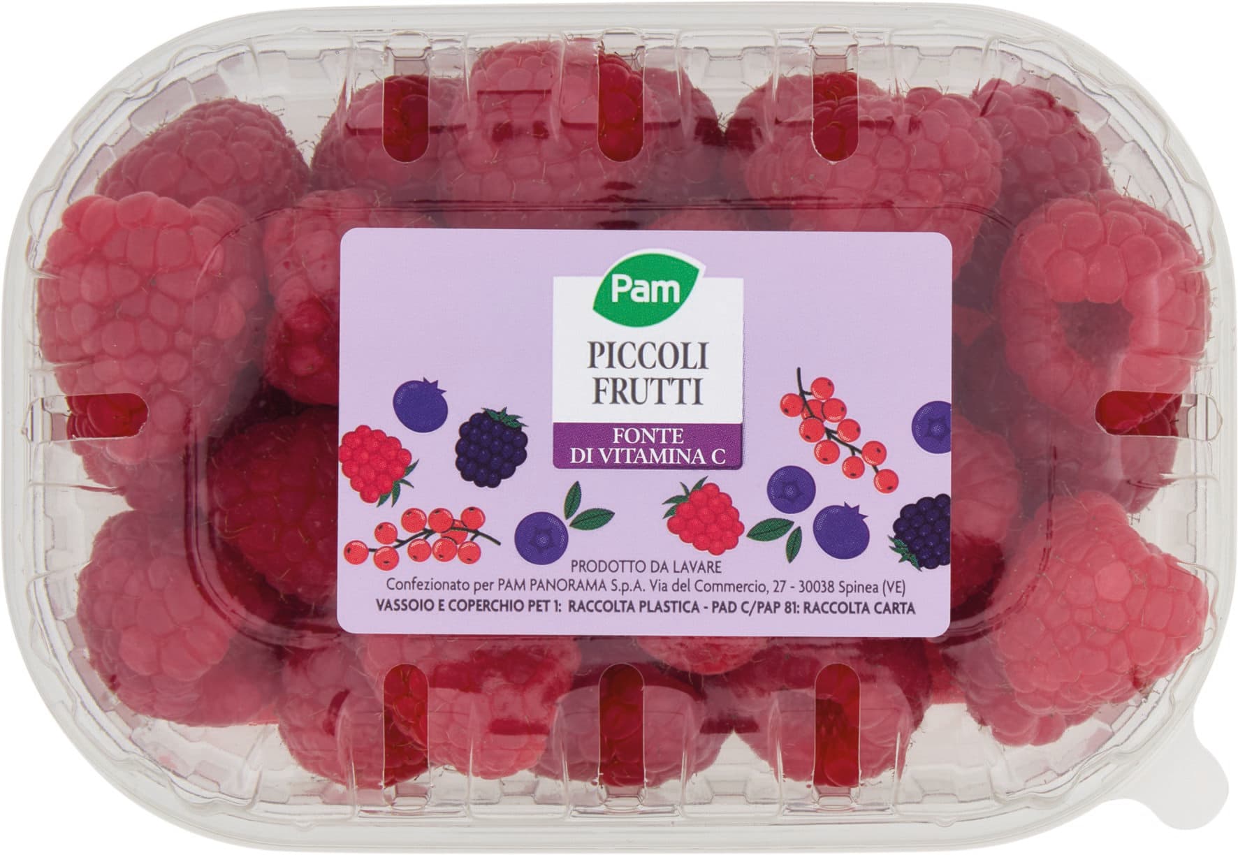 PAM Piccoli Frutti Lamponi 125 g – immagine 1
