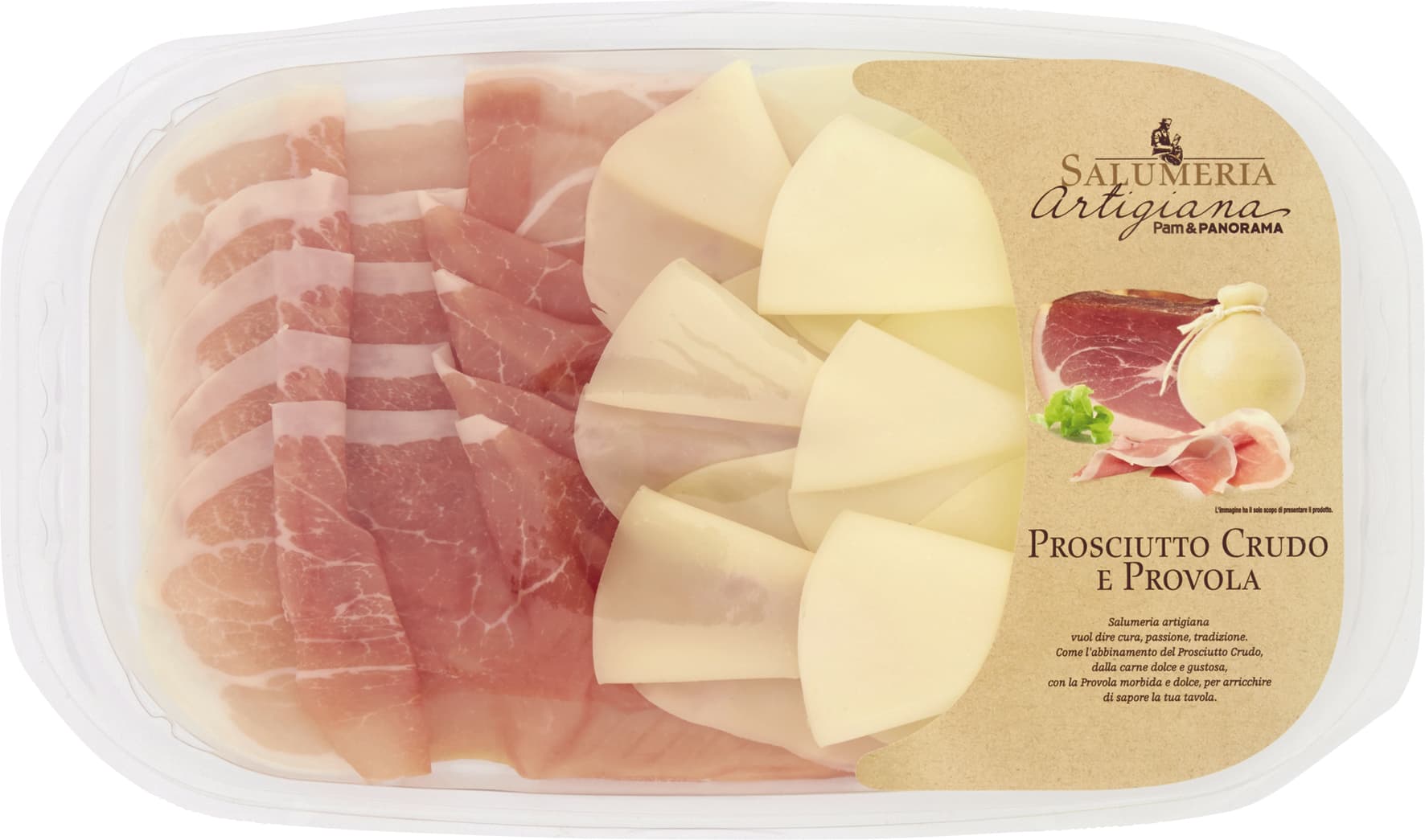 Salumeria Artigiana Prosciutto Crudo e Provola 120 g – immagine 1