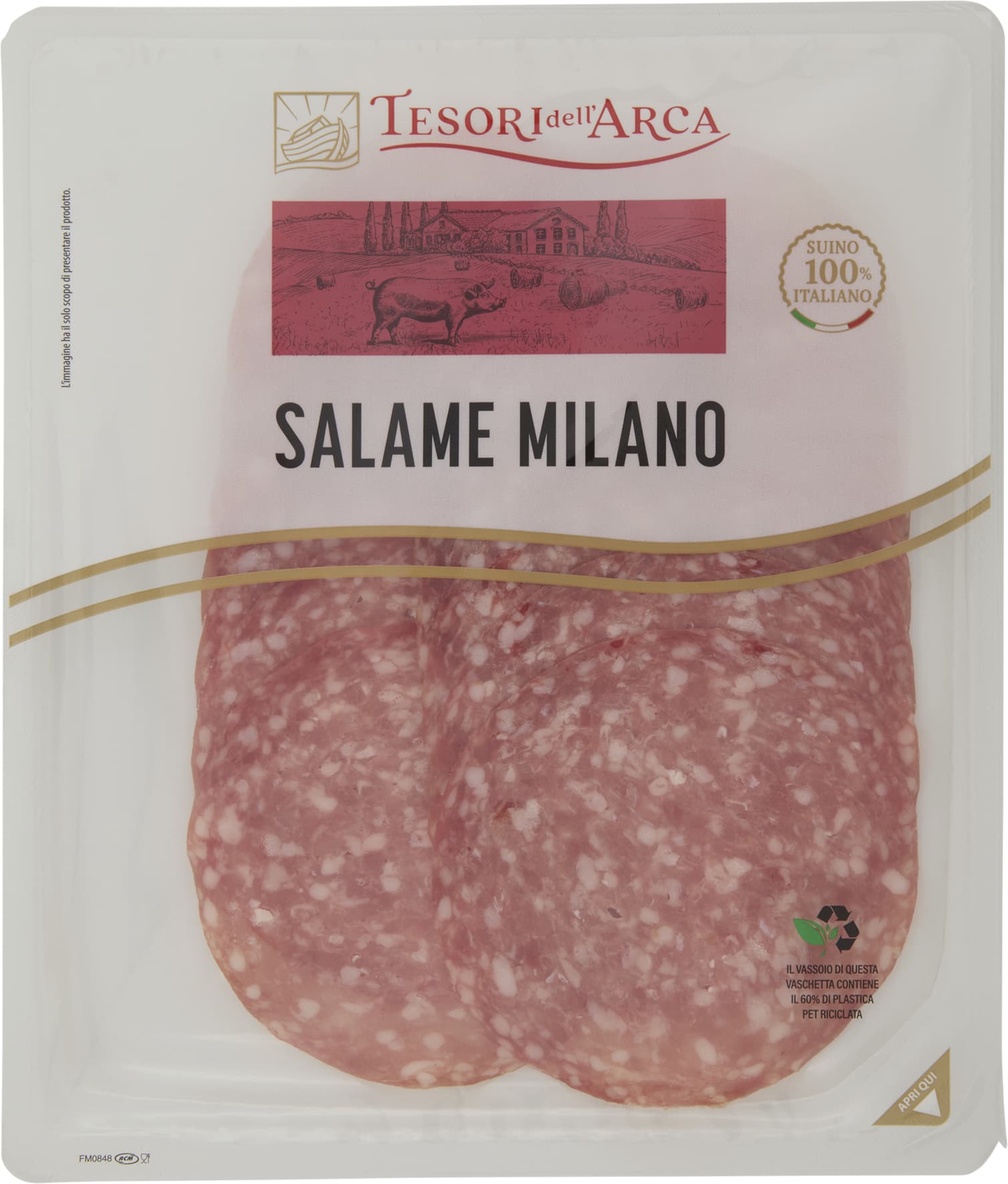 TESORI DELL'ARCA Salame Milano 100 g – immagine 1