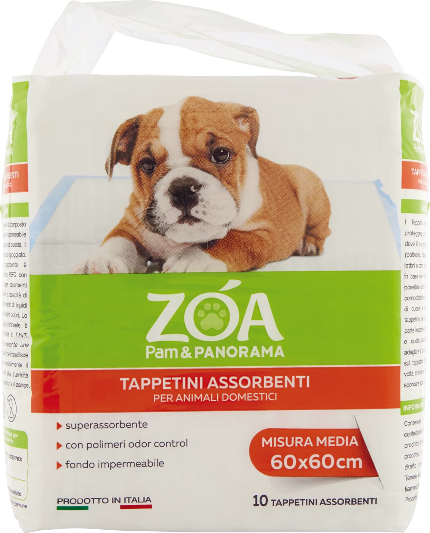 ZOA Tappetini Assorbenti per Animali Domestici Misura Media 60x60cm 10 pz – immagine 1