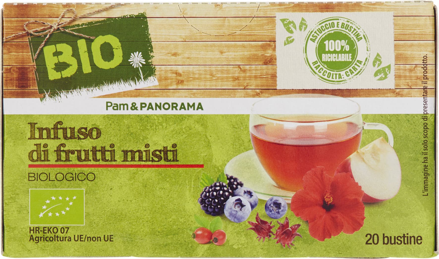 BIO Tisana di frutti misti 60g (3g x 20) – immagine 1