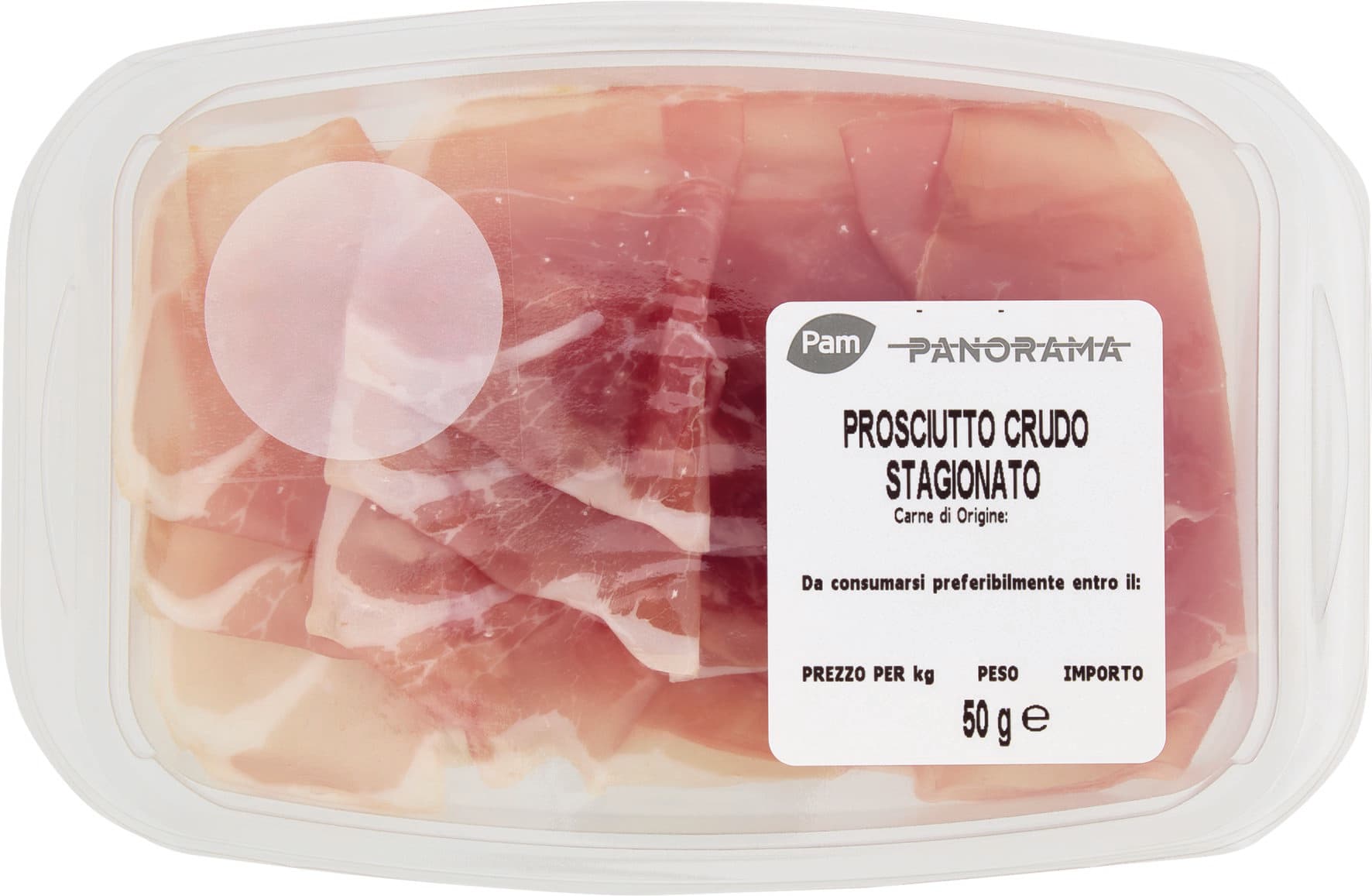 PAM PANORAMA Prosciutto Crudo Stagionato 50 g – immagine 1