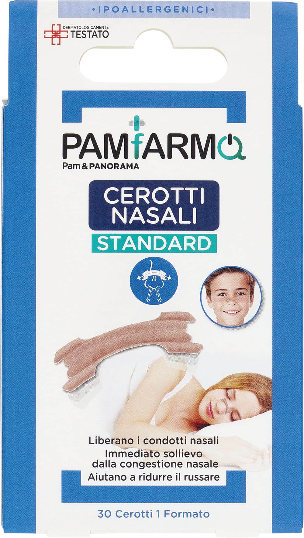 PAMFARMA Cerotti Nasali Standard 1 Formato 30 pz – immagine 1