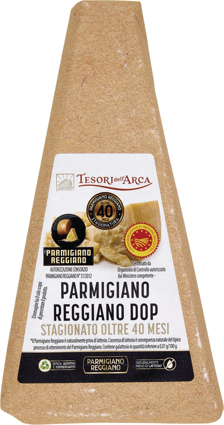 TESORI DELL'ARCA Parmigiano Reggiano DOP Stagionato Oltre 40 Mesi 0,300 Kg – immagine 1
