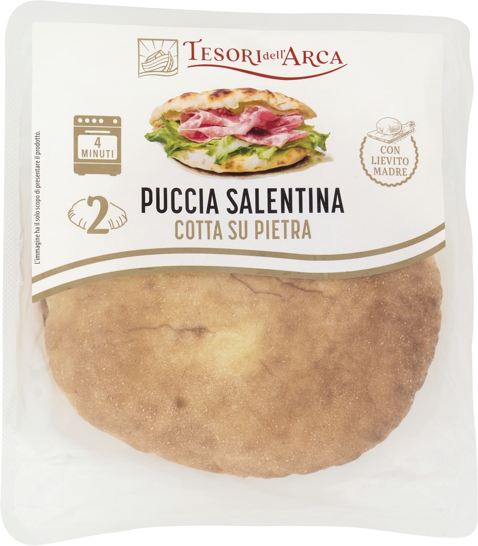 TESORI DELL'ARCA Puccia Salentina 2 x 115 g – immagine 1