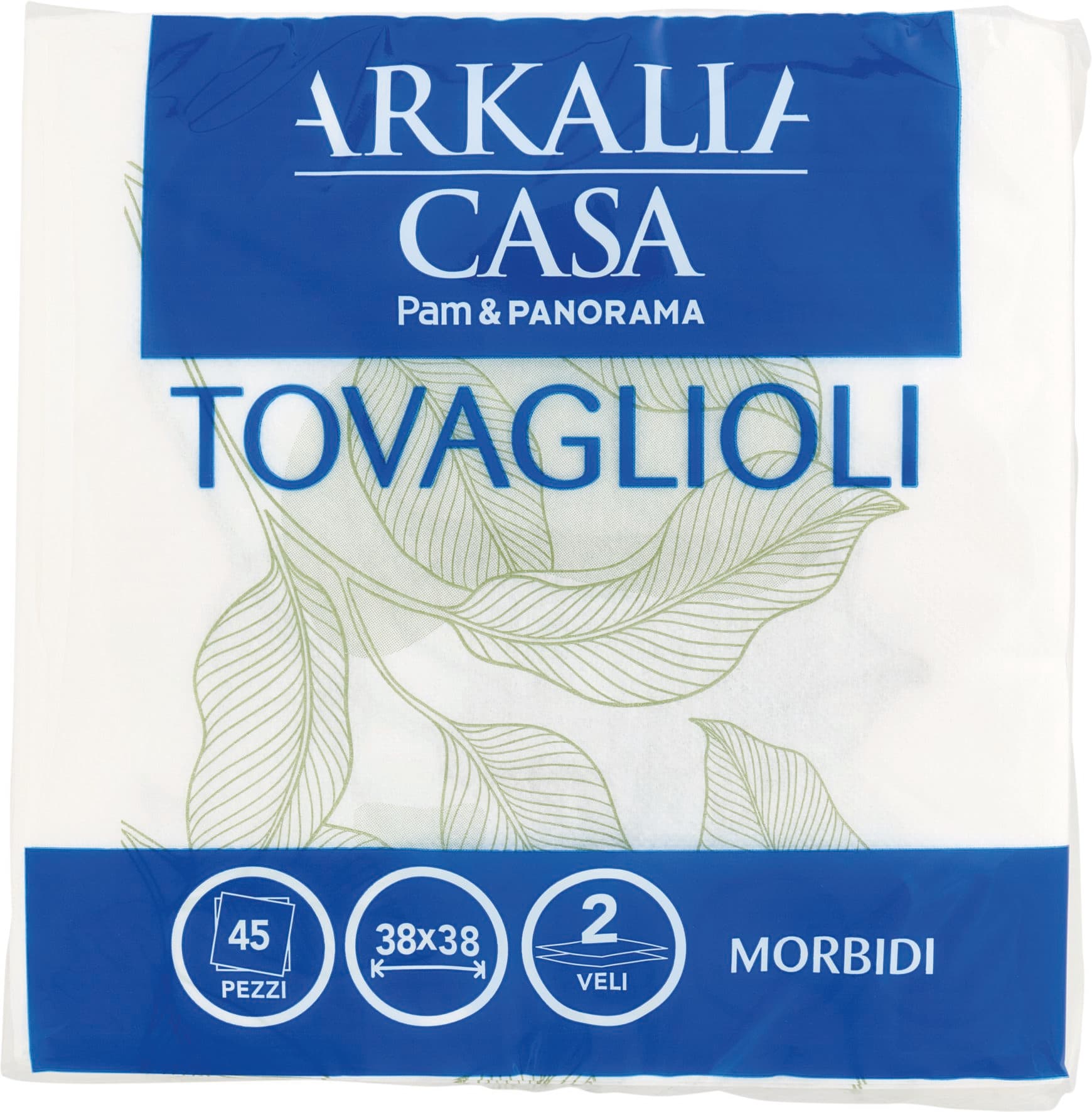 ARKALIA CASA Tovaglioli Morbidi Decorati 2 Veli 38x38 45 pz – immagine 1
