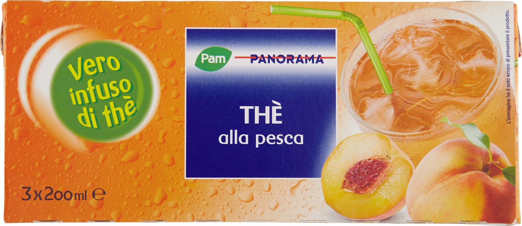 PAM PANORAMA Thè alla pesca 600 ml (200ml x 3) – immagine 1
