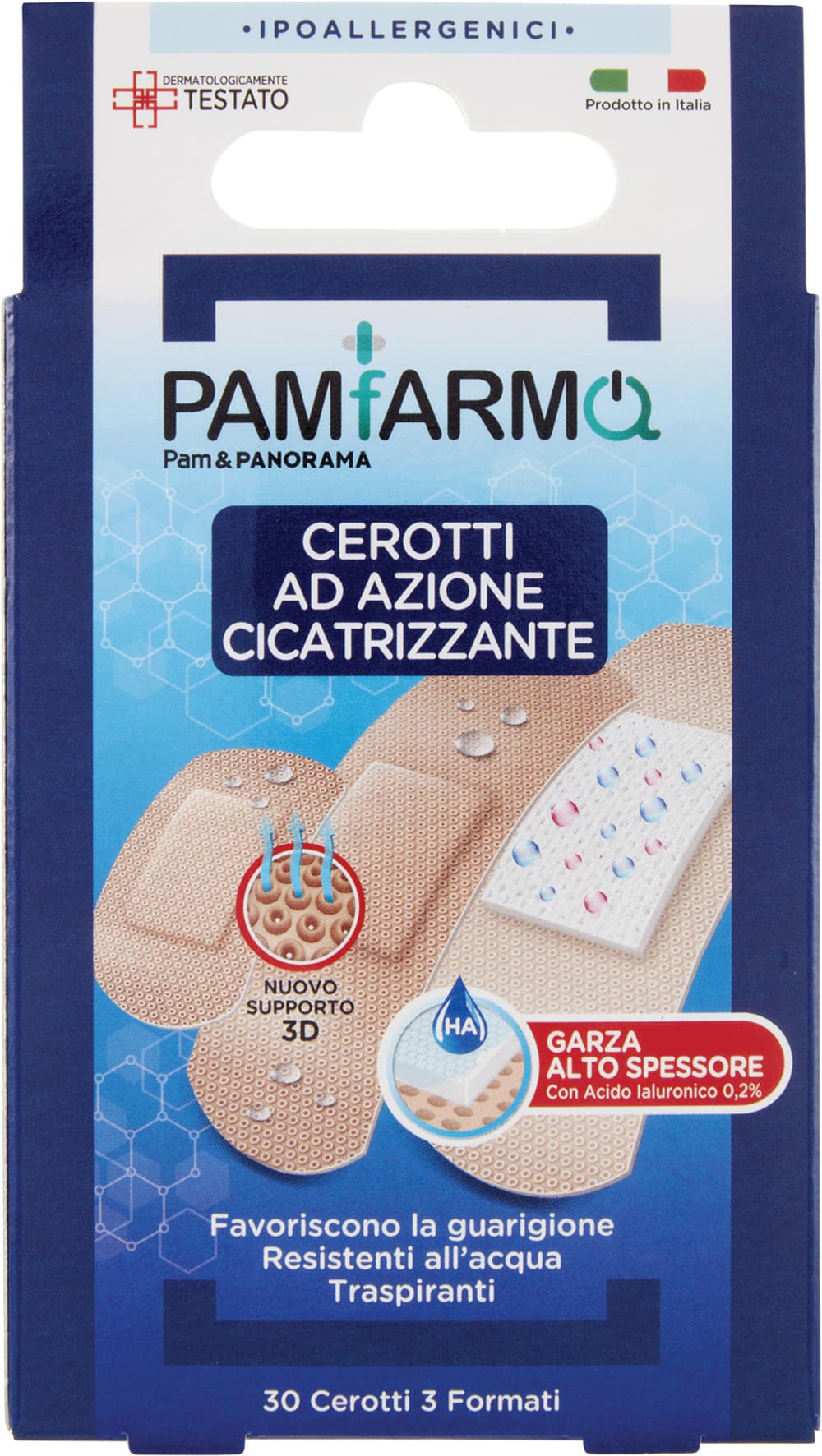 PAMFARMA Cerotti ad Azione Cicatrizzante 3 Formati 30 pz – immagine 1