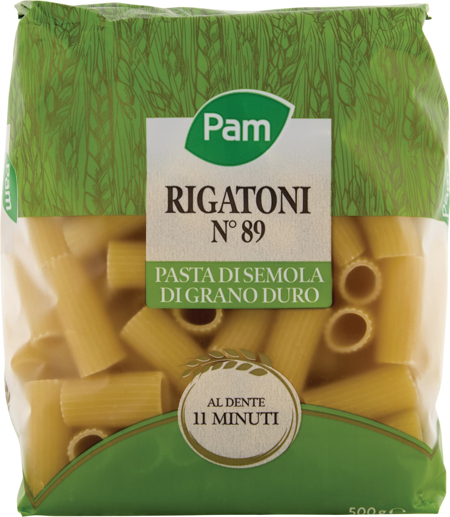 PAM Rigatoni N° 89 Pasta di Semola di Grano Duro 500 g – immagine 1