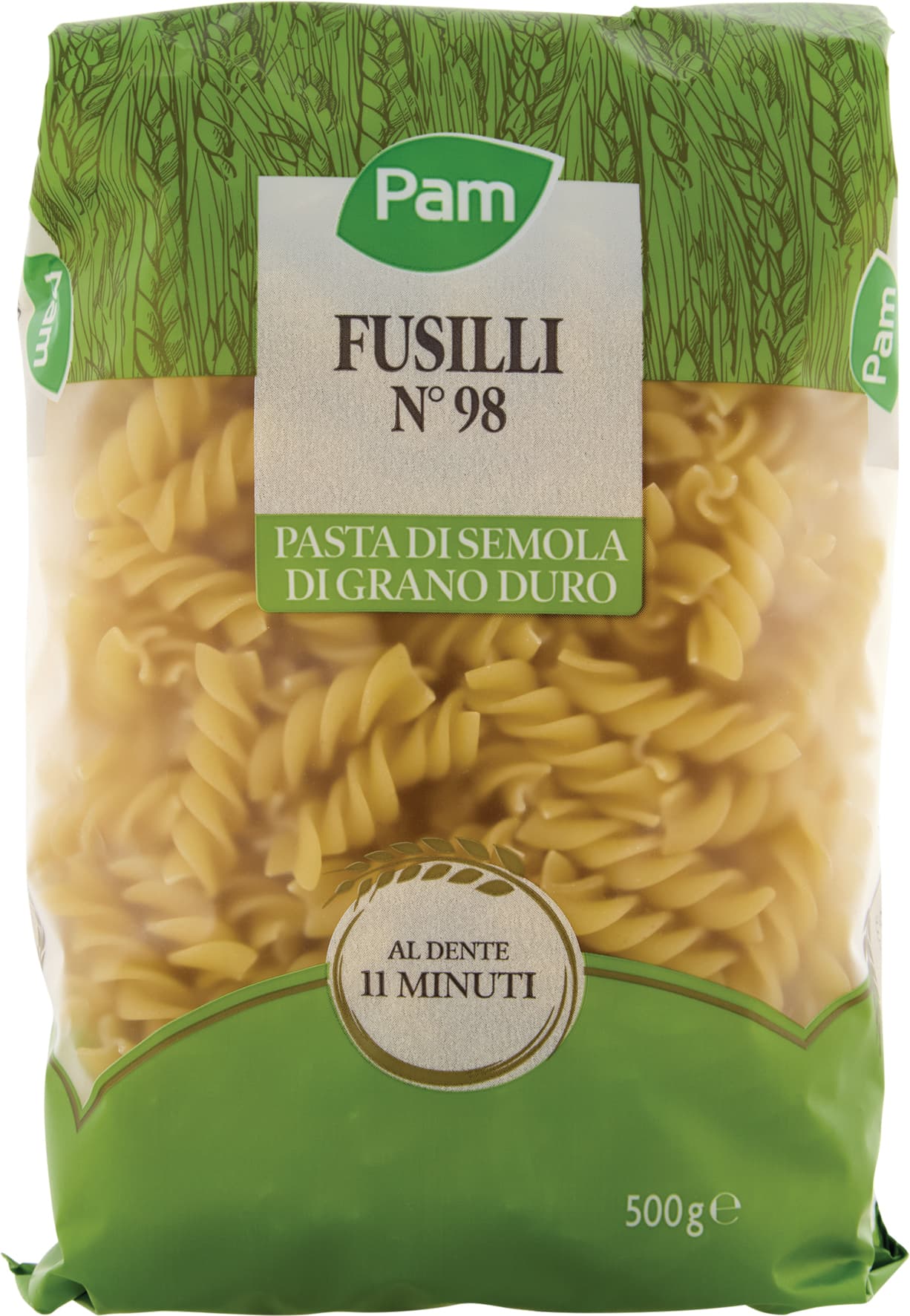 PAM Fusilli N° 98 Pasta di Semola di Grano Duro 500 g – immagine 1