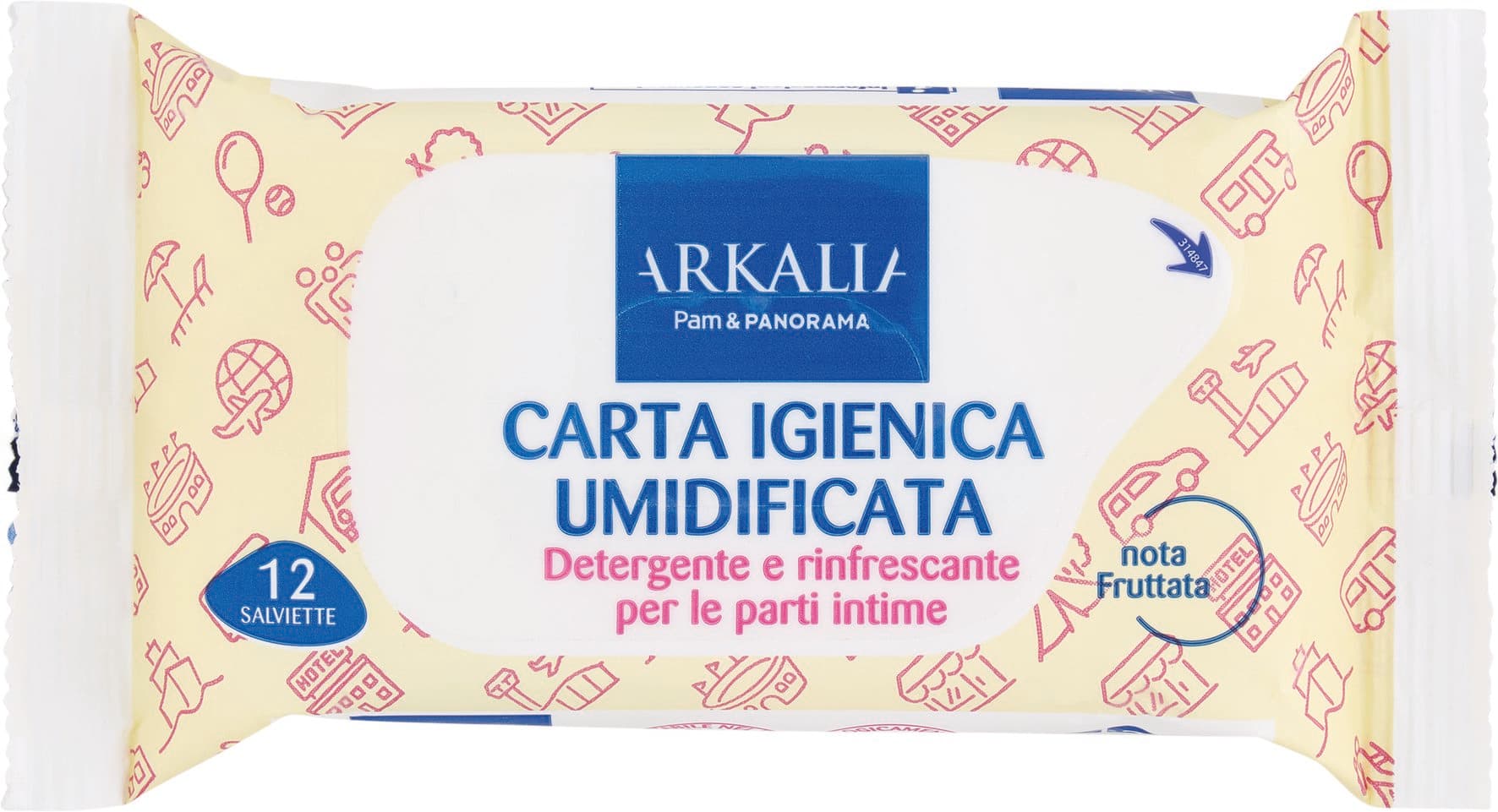 ARKALIA Carta Igienica Umidificata nota Fruttata 12 pz – immagine 1