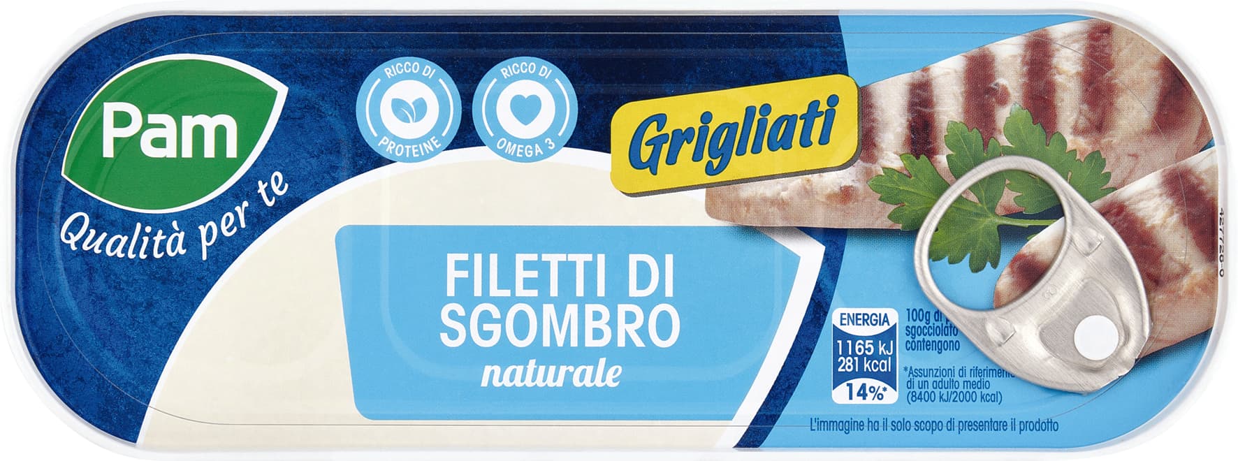 PAM Qualità per te Filetti di Sgombro naturale 120 g – immagine 1