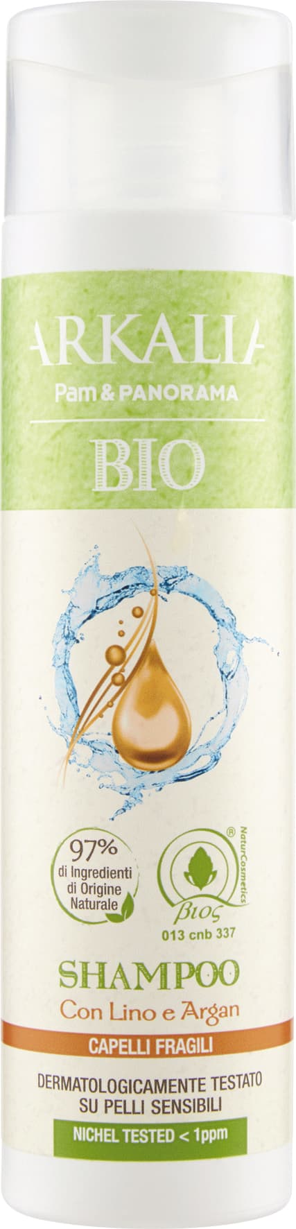 ARKALIA BIO Shampoo con Lino e Argan Capelli Fragili 250 ml – immagine 1