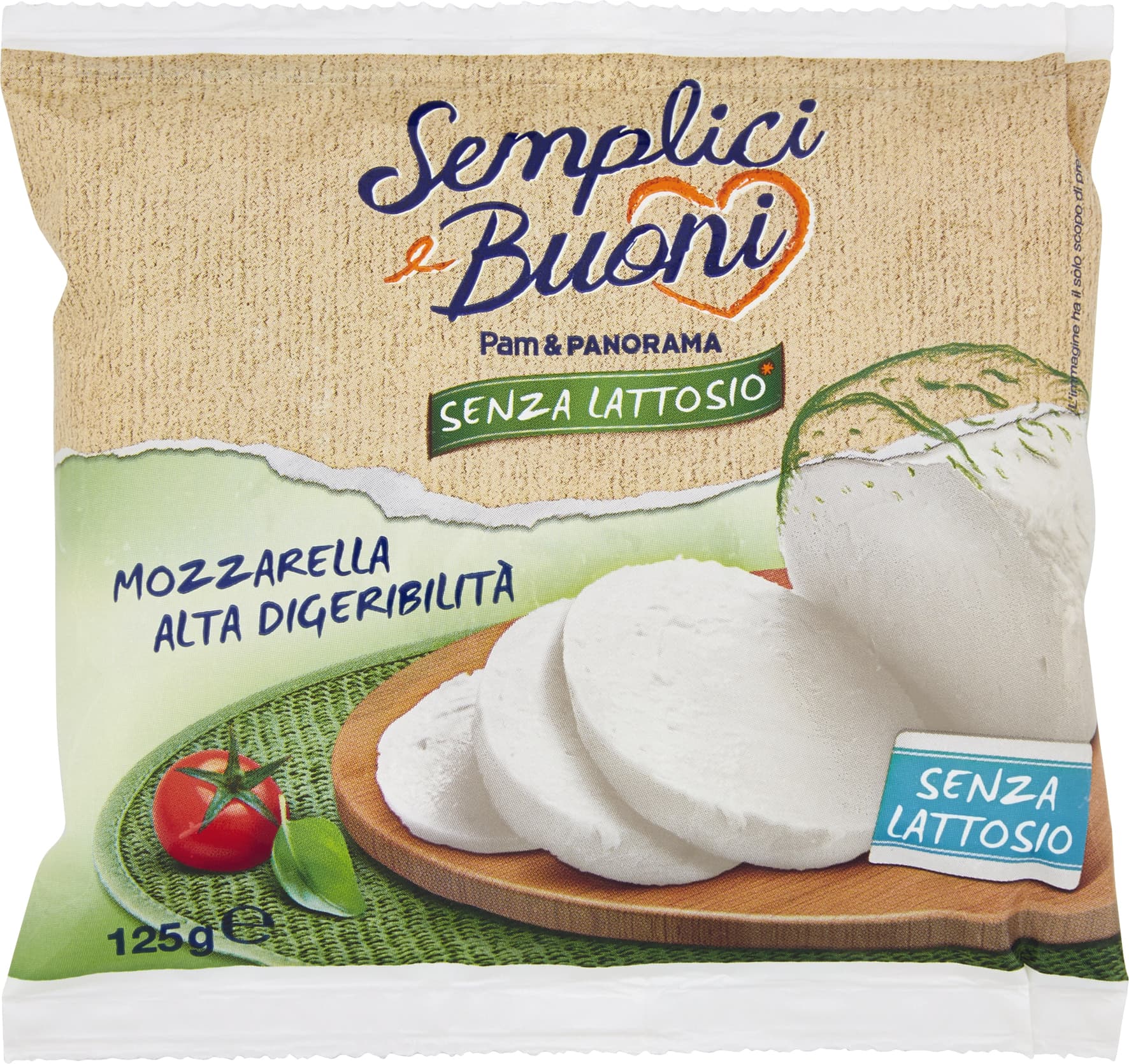 SEMPLICI E BUONI Senza Lattosio Mozzarella Alta Digeribilità 125 g – immagine 1