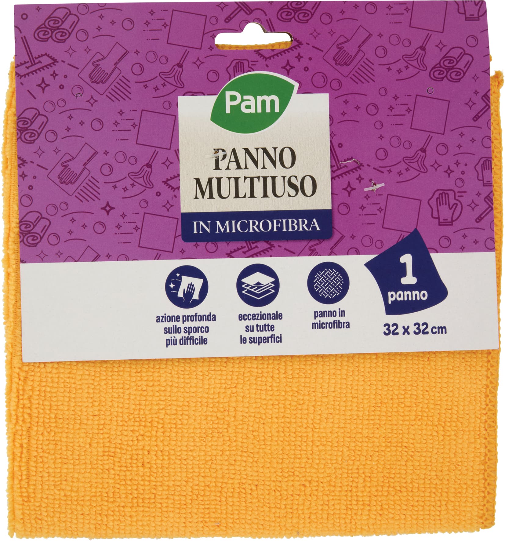 PAM Panno Multiuso in Microfibra 32 x 32 cm 1 pz – immagine 1