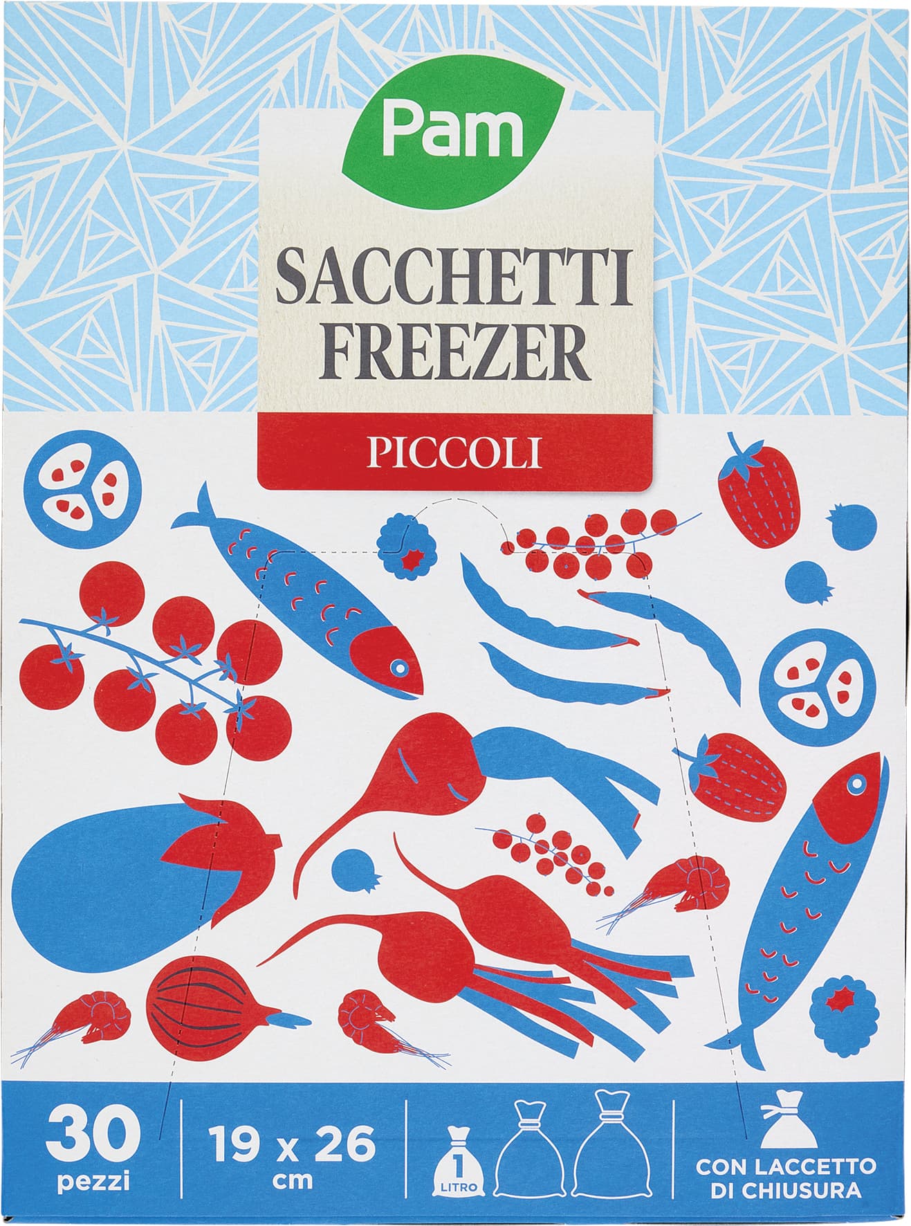 PAM PANORAMA Sacchetti Freezer 19x26 cm 30 pz – immagine 1