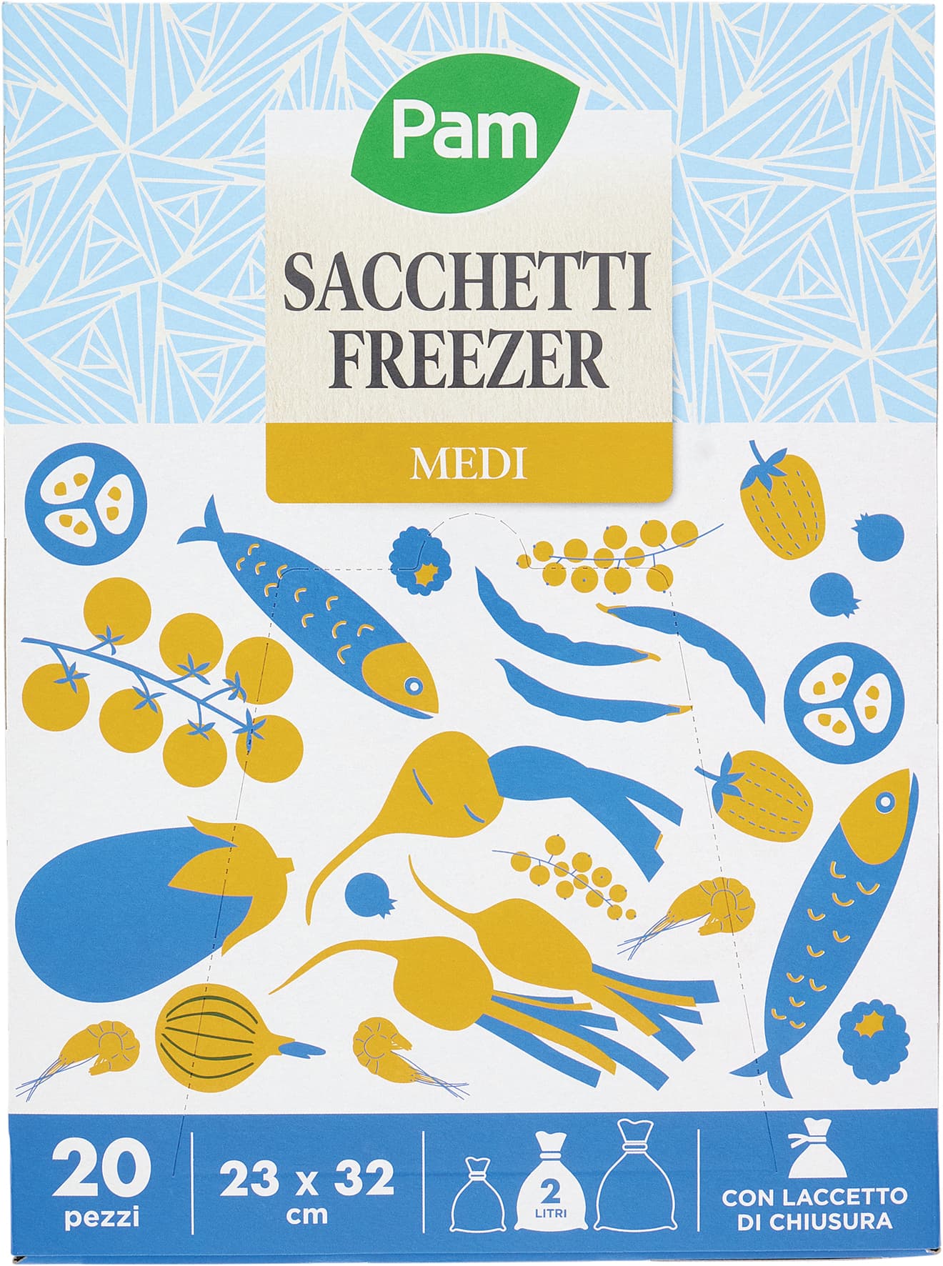 PAM PANORAMA Sacchetti Freezer 23x32 cm 20 pz – immagine 1
