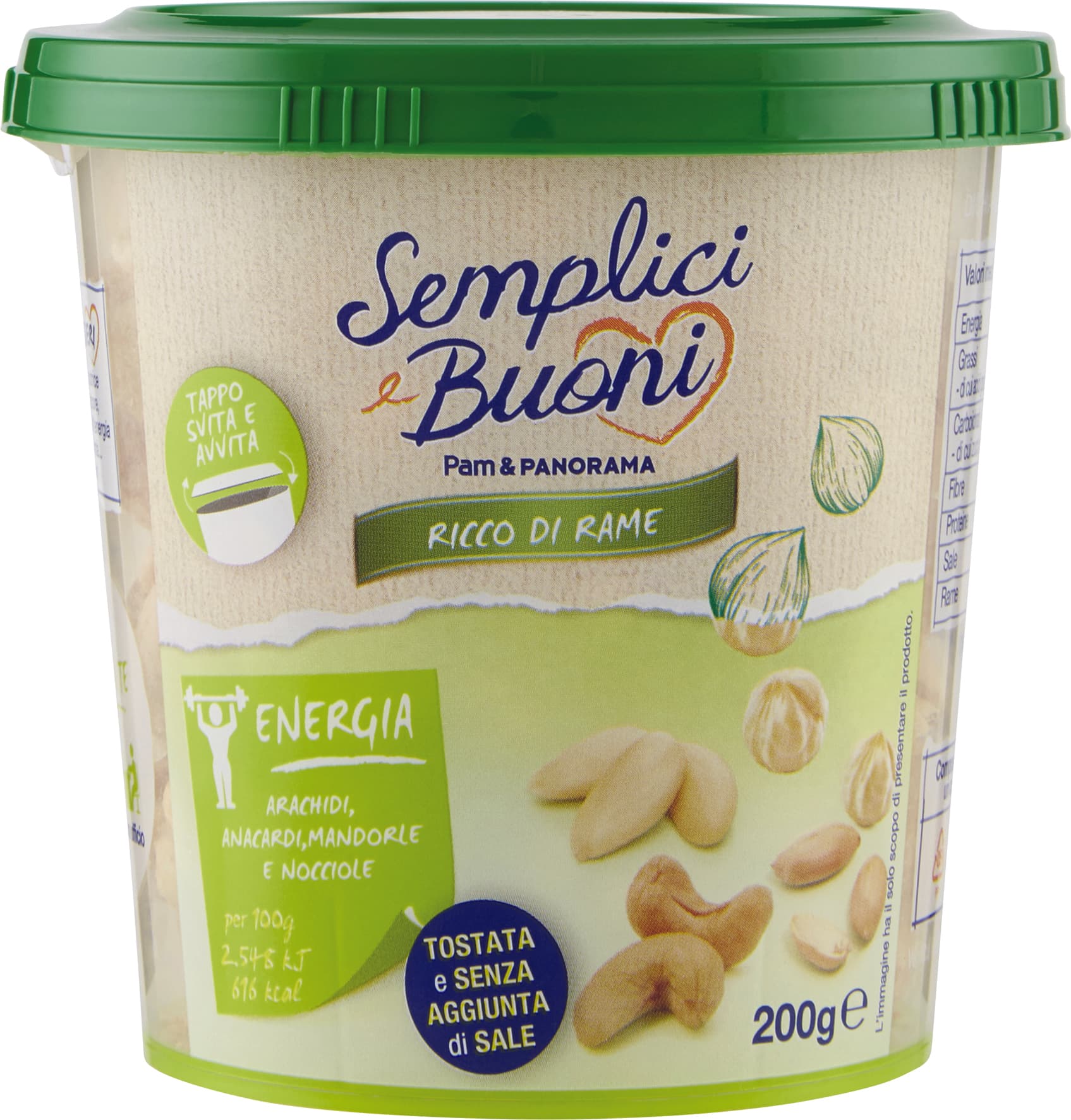 SEMPLICI E BUONI Ricco di Rame Energia 200 g – immagine 1