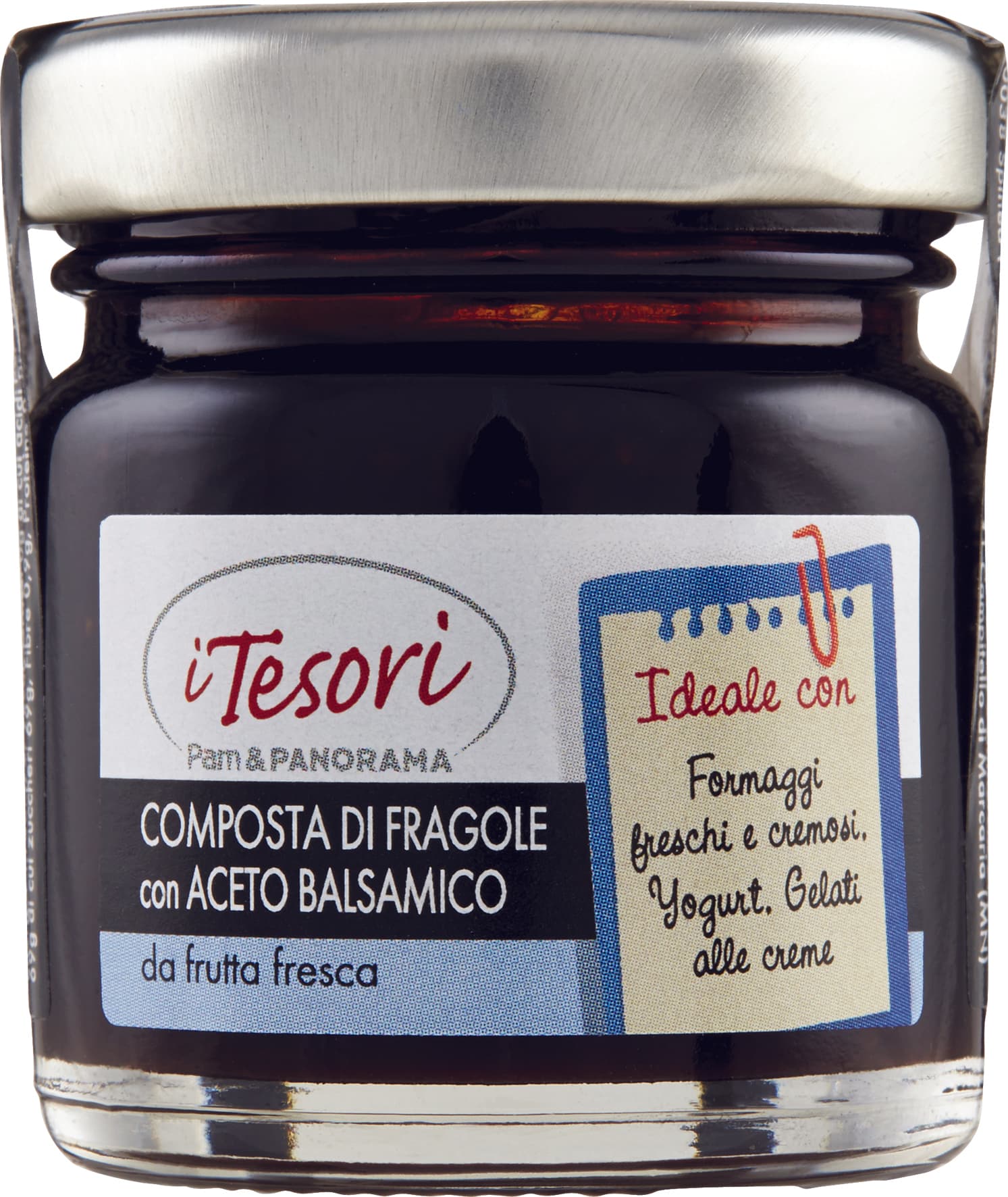 I TESORI Composta di Fragole con Aceto Balsamico 42 g – immagine 1