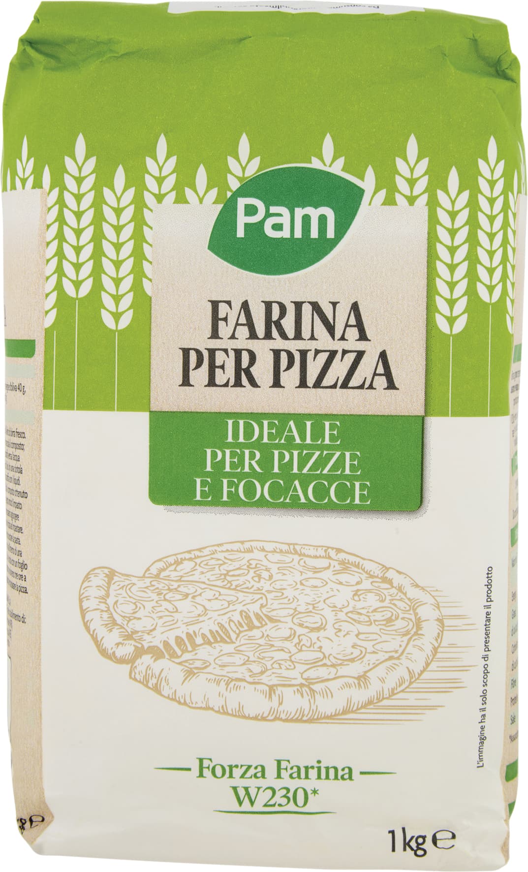 PAM Farina per Pizza Ideale per Pizze e Focacce 1 kg – immagine 1