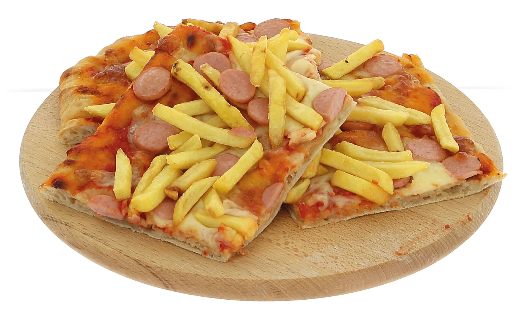 Pizza gourmet wurstel patatine – immagine 1