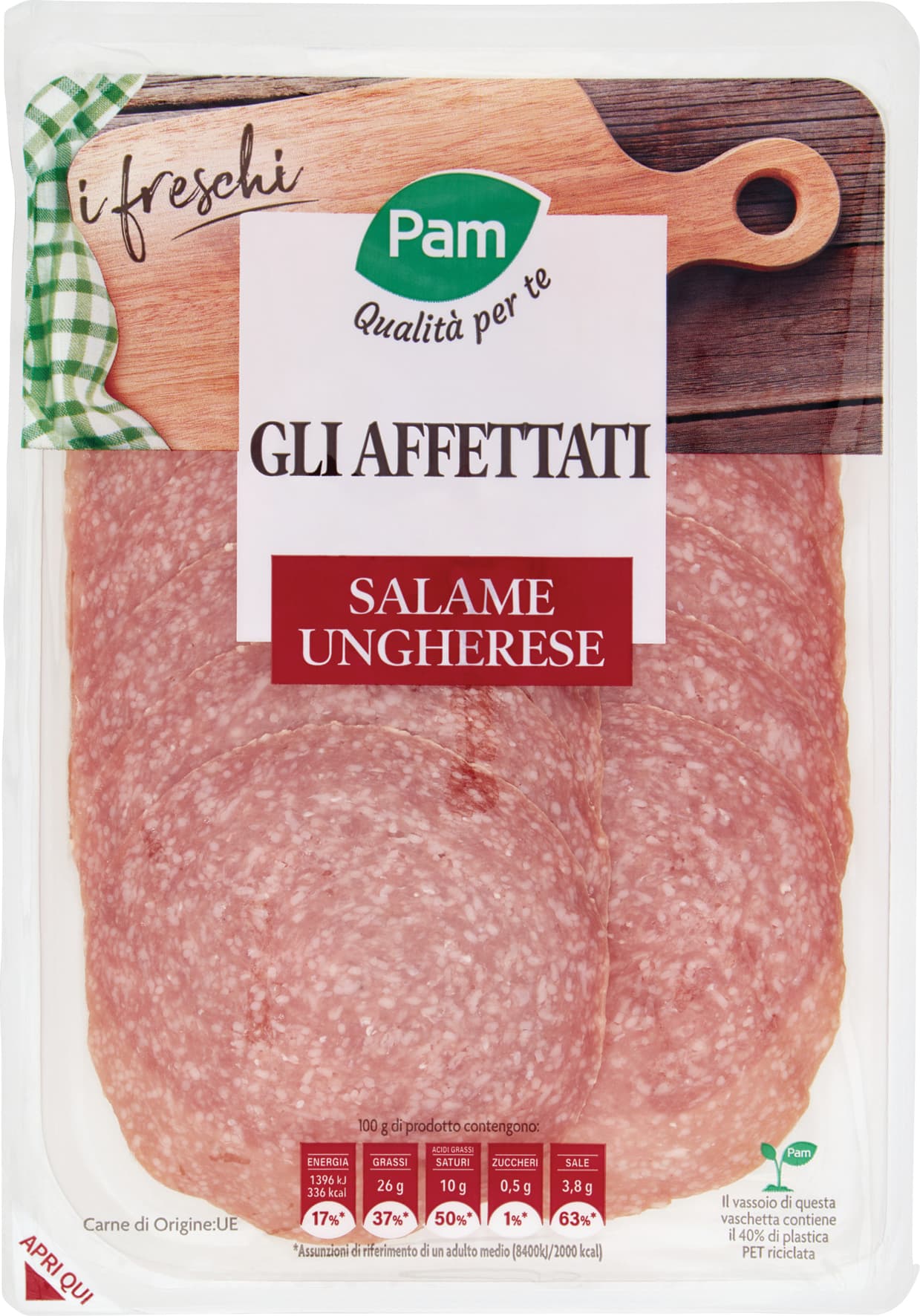 PAM Qualità per te gli Affettati Salame Ungherese 110 g – immagine 1