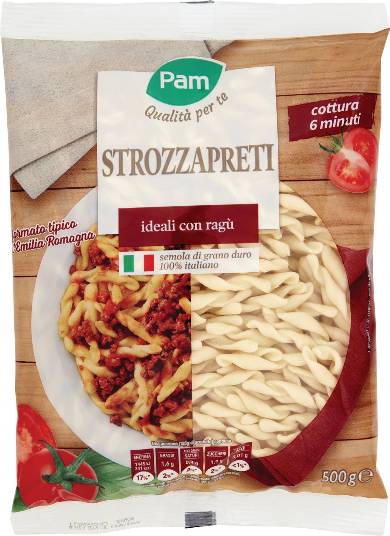 PAM Qualità per te Strozzapreti ideali con ragù 500 g – immagine 1