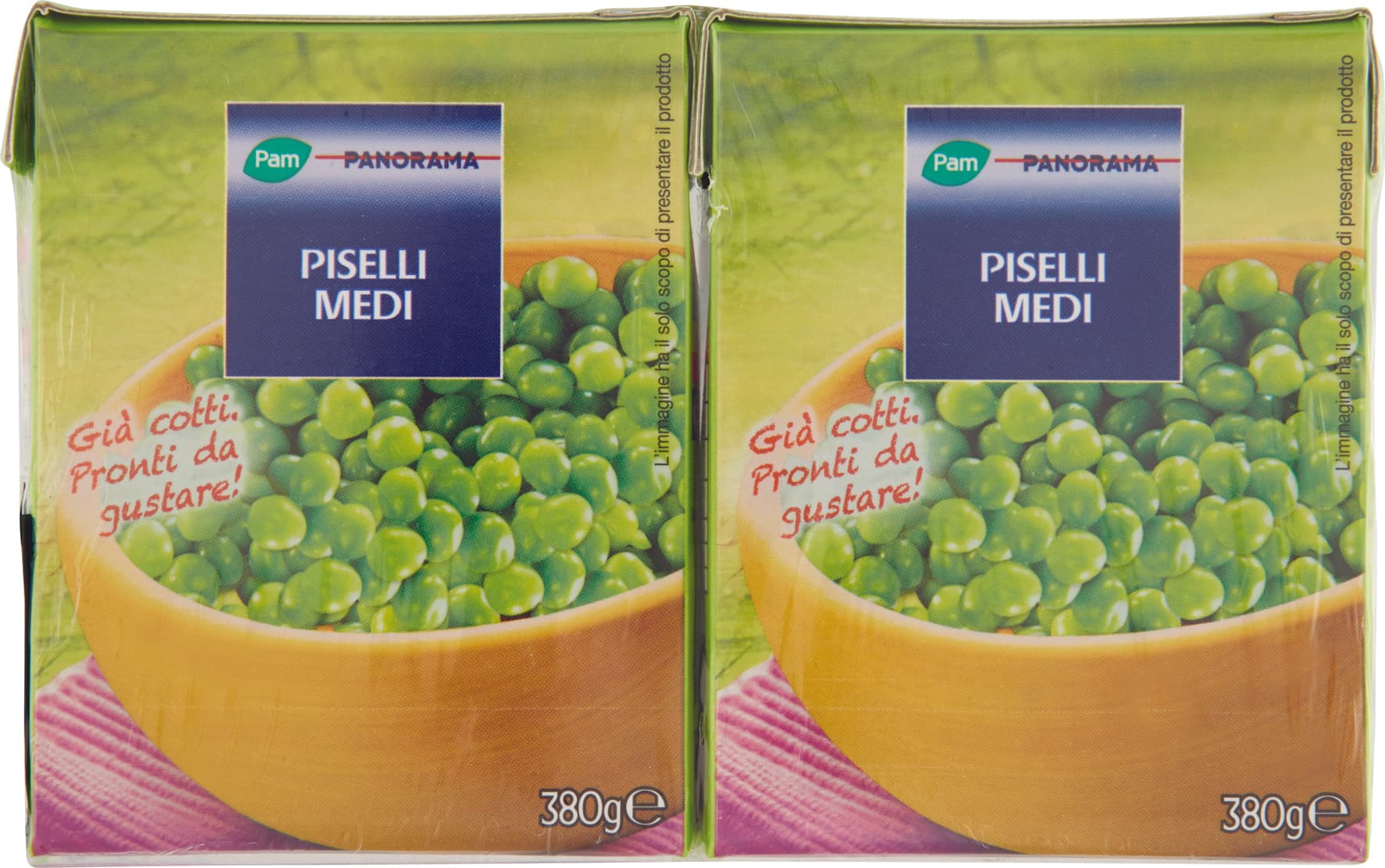 PAM PANORAMA Piselli Medi 760g (380g x 2) – immagine 1