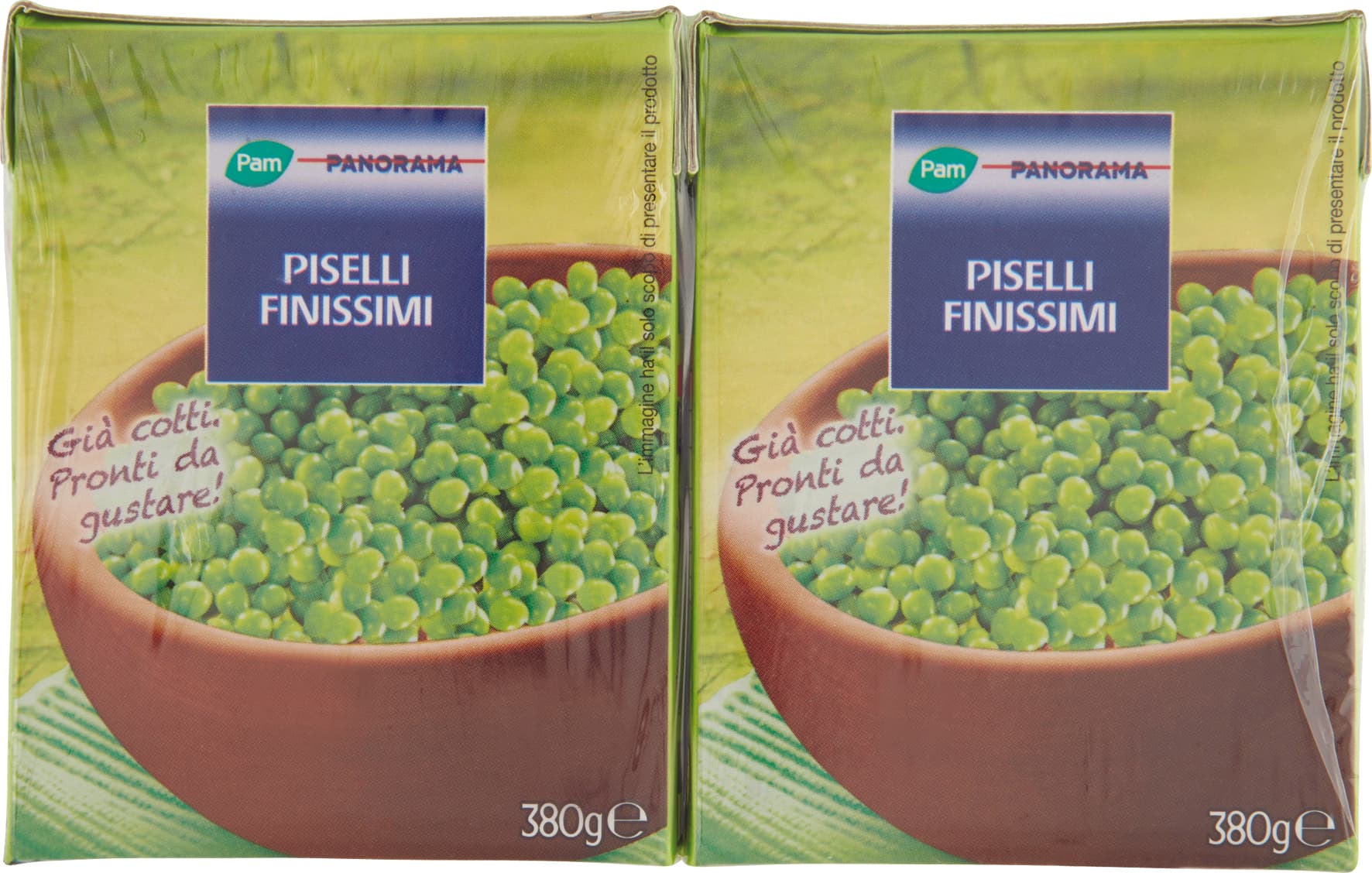 PAM PANORAMA Piselli Finissimi 760g (380g x 2) – immagine 1