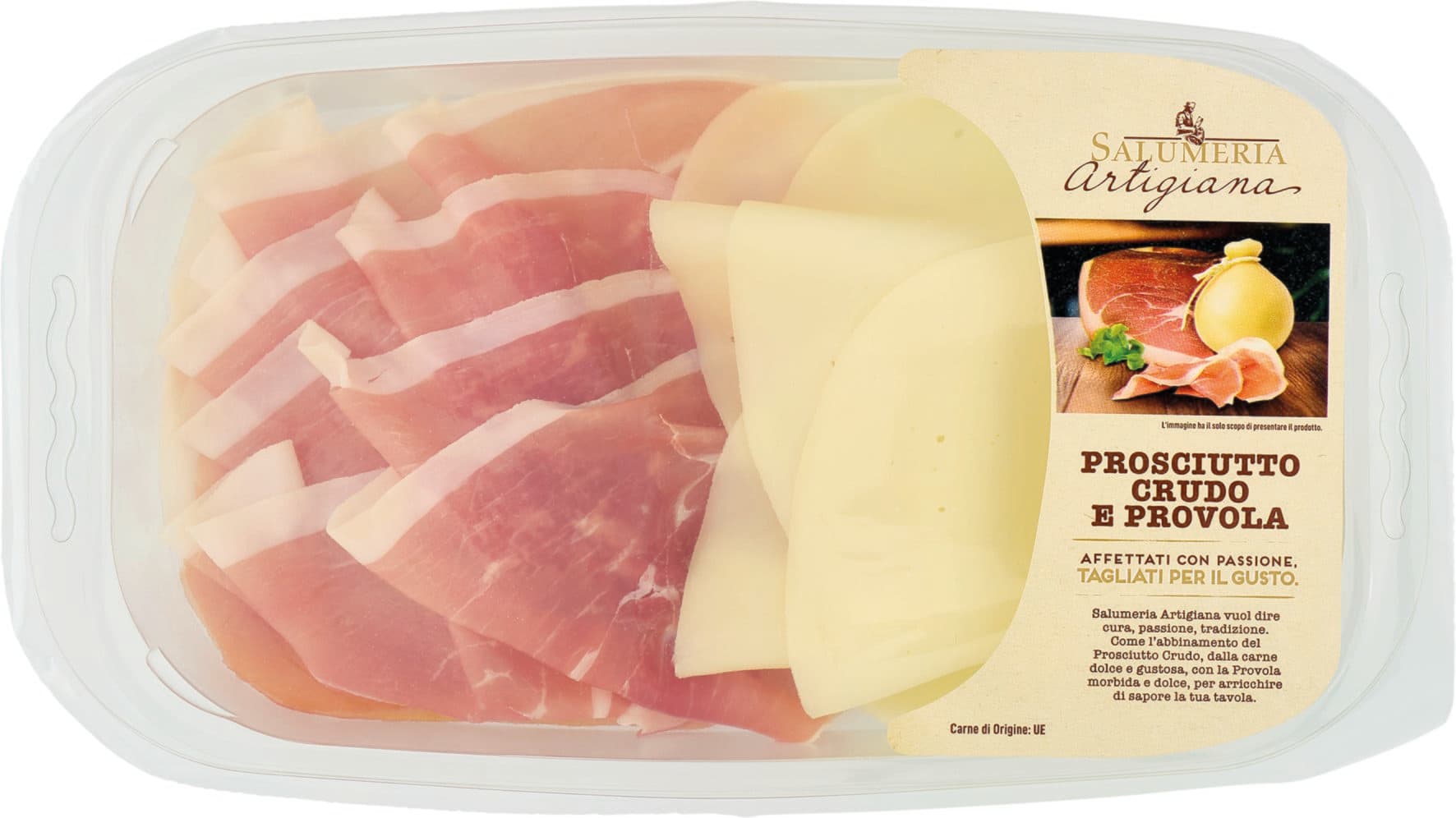 Salumeria Artigiana Prosciutto Crudo e Provola 120 g – immagine 1
