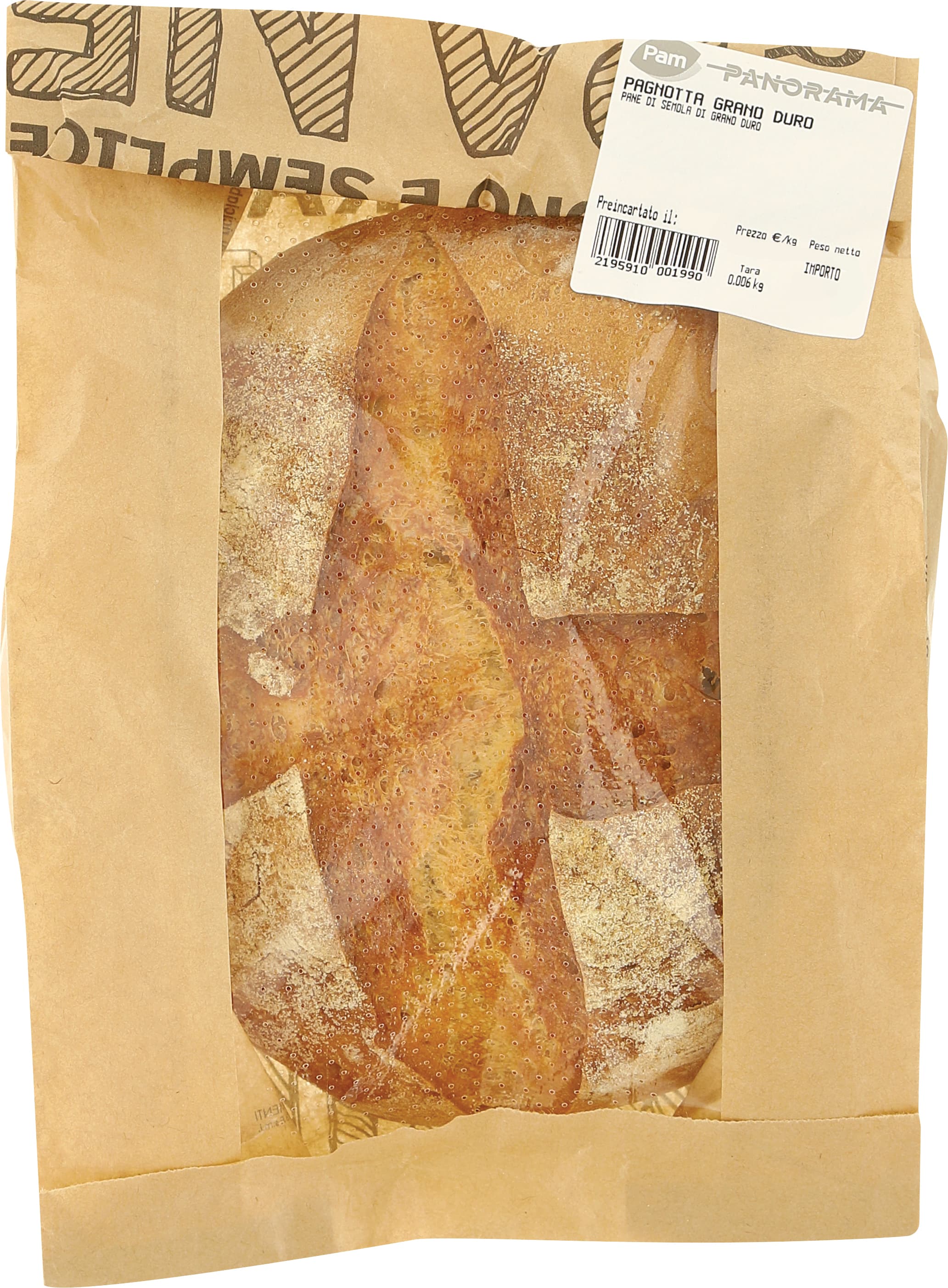 Pagnotta grano duro – immagine 1