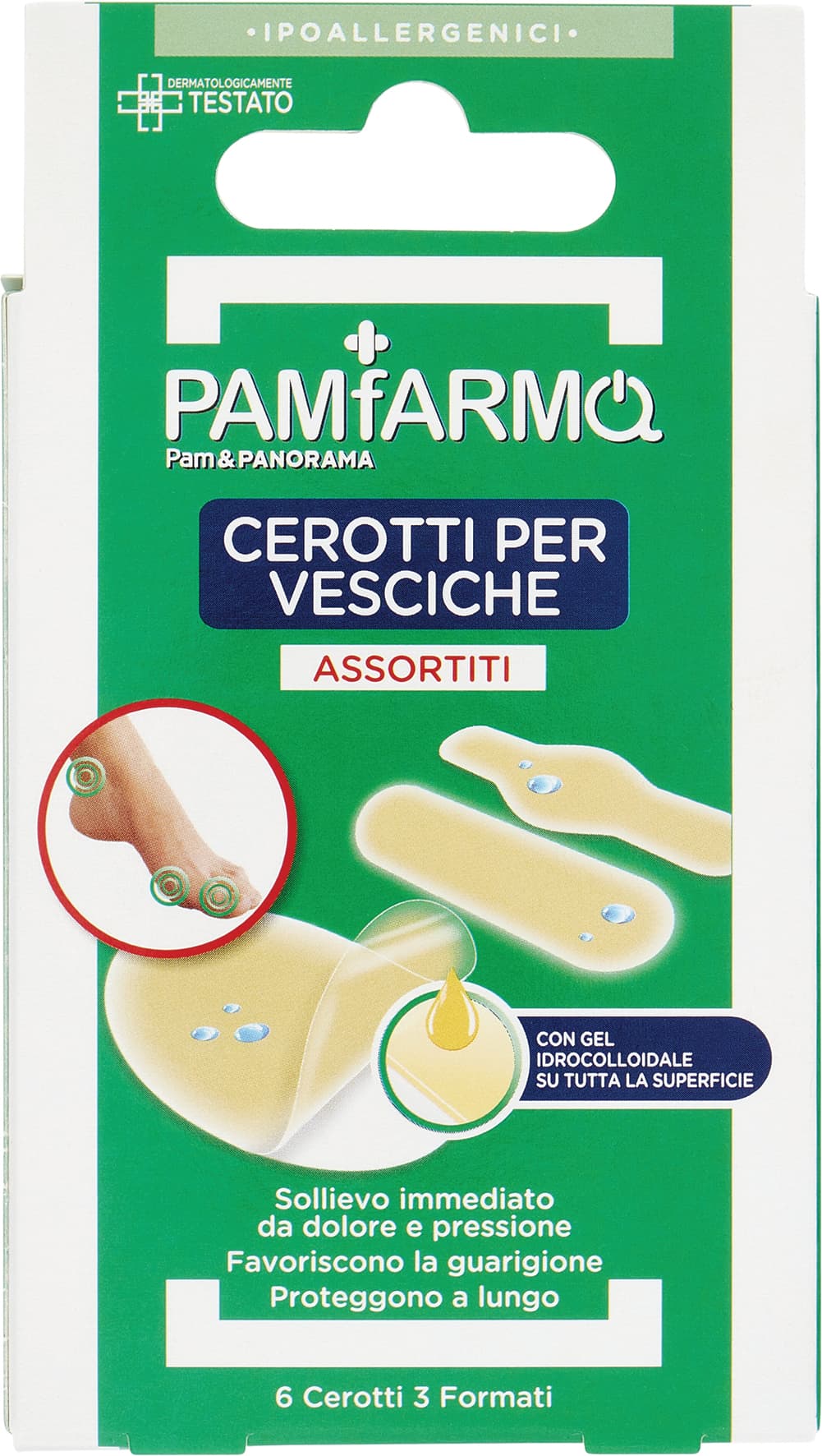 PAMFARMA Cerotti per Vesciche Assortiti 3 Formati 6 pz – immagine 1