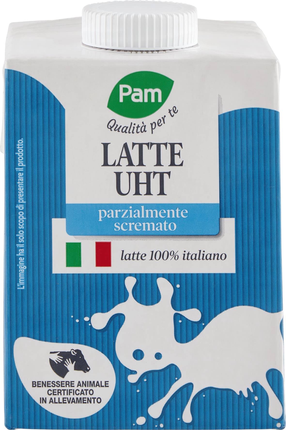 PAM Qualità per te Latte UHT parzialmente scremato 0.5 L – immagine 1