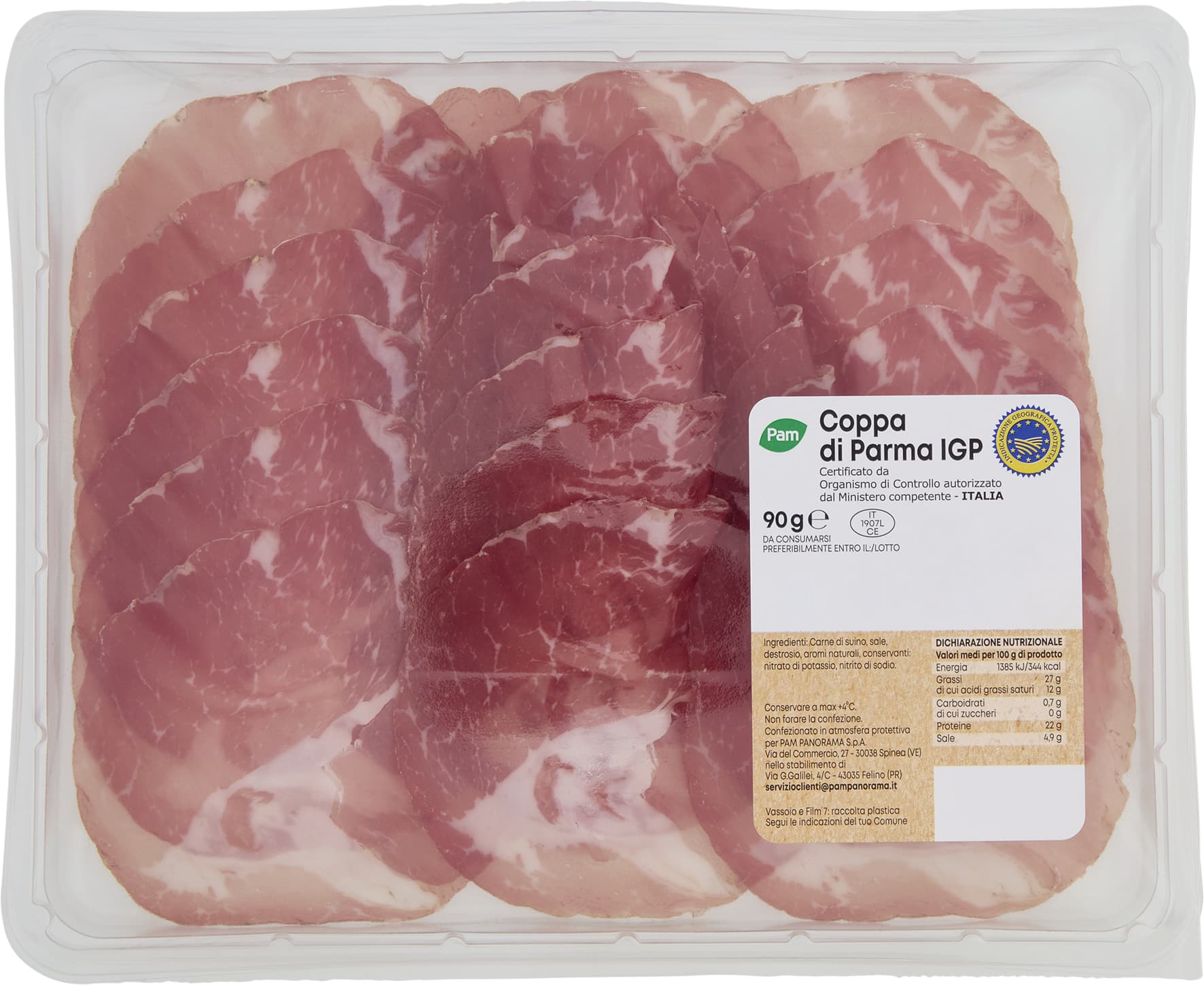 PAM Coppa di Parma IGP 90 g – immagine 1