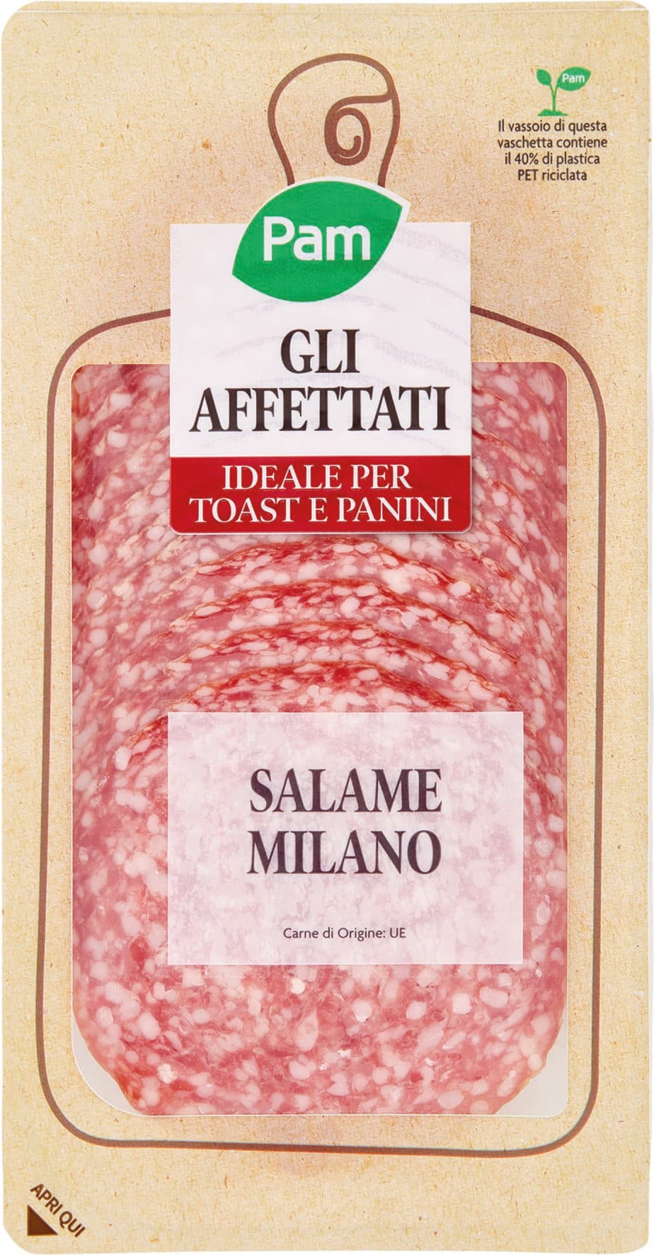 PAM gli Affettati Salame Milano 150 g – immagine 1