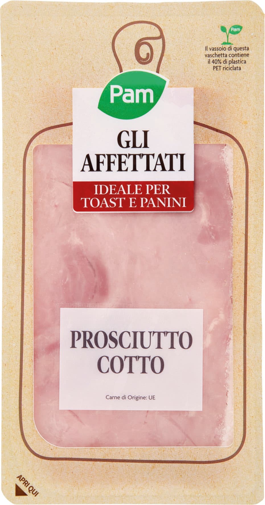 PAM gli Affettati Prosciutto Cotto 150 g – immagine 1