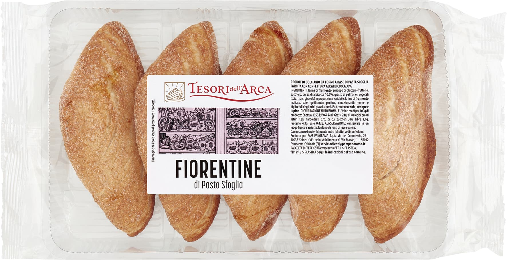 TESORI DELL'ARCA Fiorentine di Pasta Sfoglia 250 g – immagine 1
