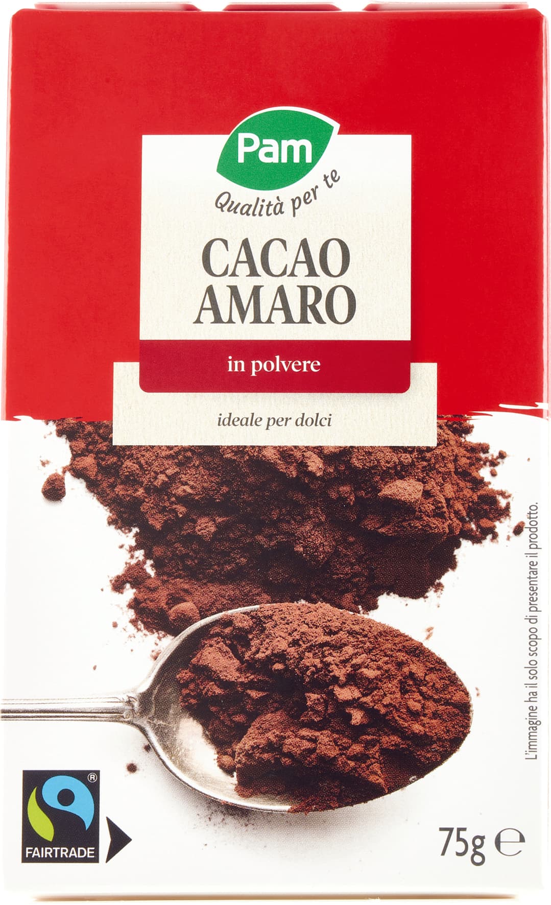 PAM Qualità per te Cacao Amaro in polvere 75 g – immagine 1