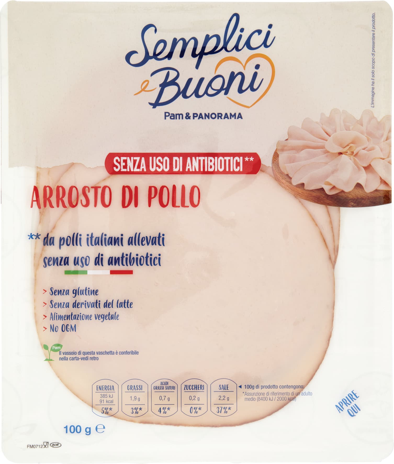 SEMPLICI E BUONI Arrosto di Pollo 100 g – immagine 1