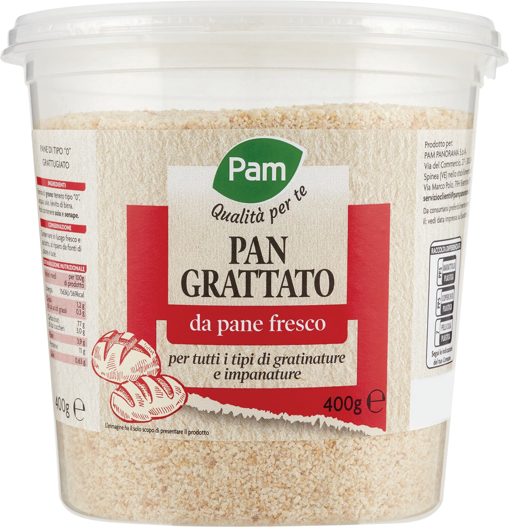 PAM Qualità per te Pan Grattato 400 g – immagine 1